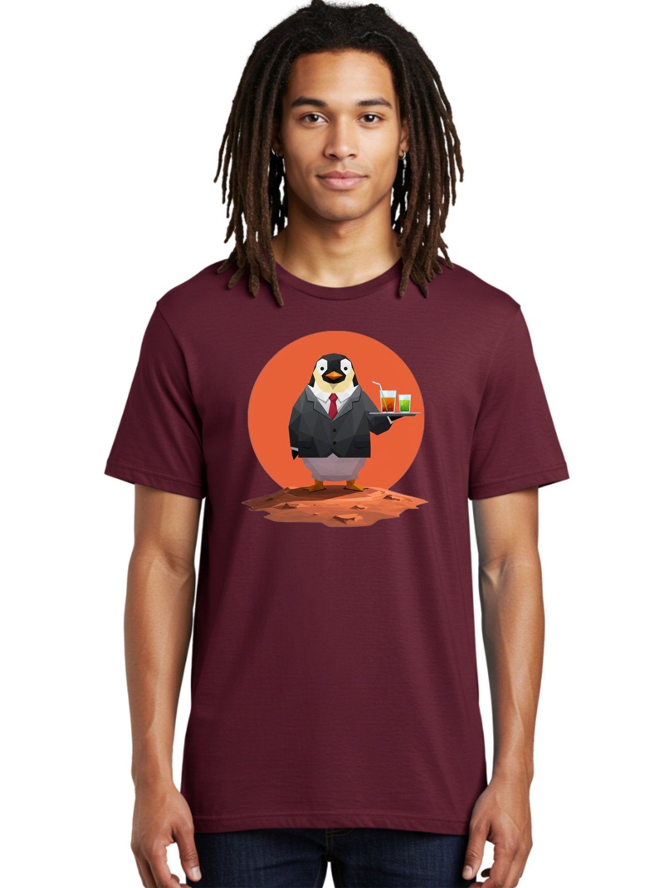 Penguin-Waiter-1 Men'S Graphic Tee, 100% Cotton, Comfortable Casual Summer Wear, Machine Washable, Vintage Camera, Old Camera, Antique Camera, Black Camera, Classic Photography, Photography Equipment, Nostalgic Device, Film Camera, Camera Art Baf988 22