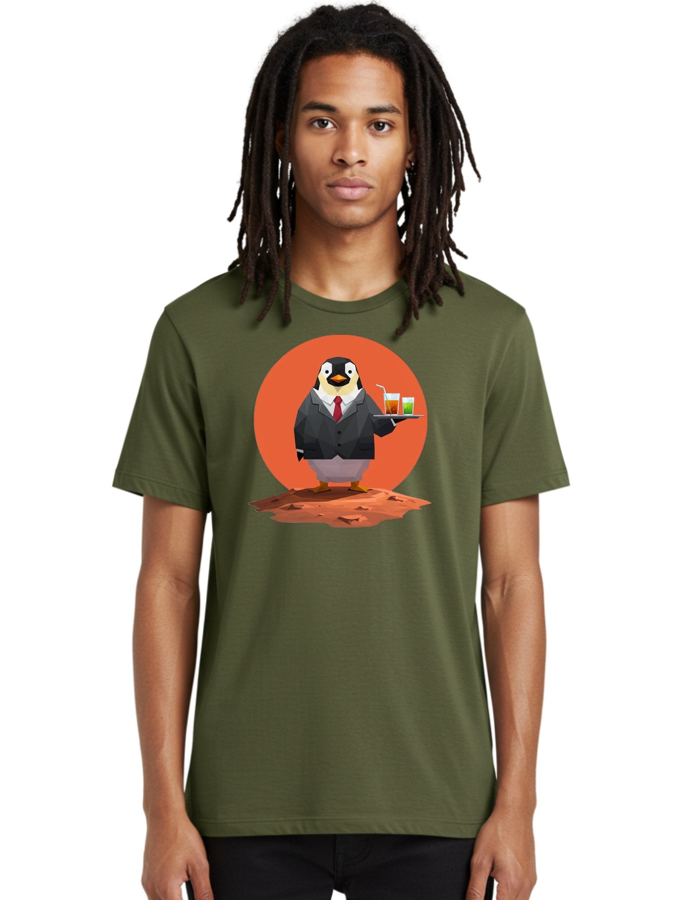 Penguin-Waiter-1 Men'S Graphic Tee, 100% Cotton, Comfortable Casual Summer Wear, Machine Washable, Vintage Camera, Old Camera, Antique Camera, Black Camera, Classic Photography, Photography Equipment, Nostalgic Device, Film Camera, Camera Art Baf988 19