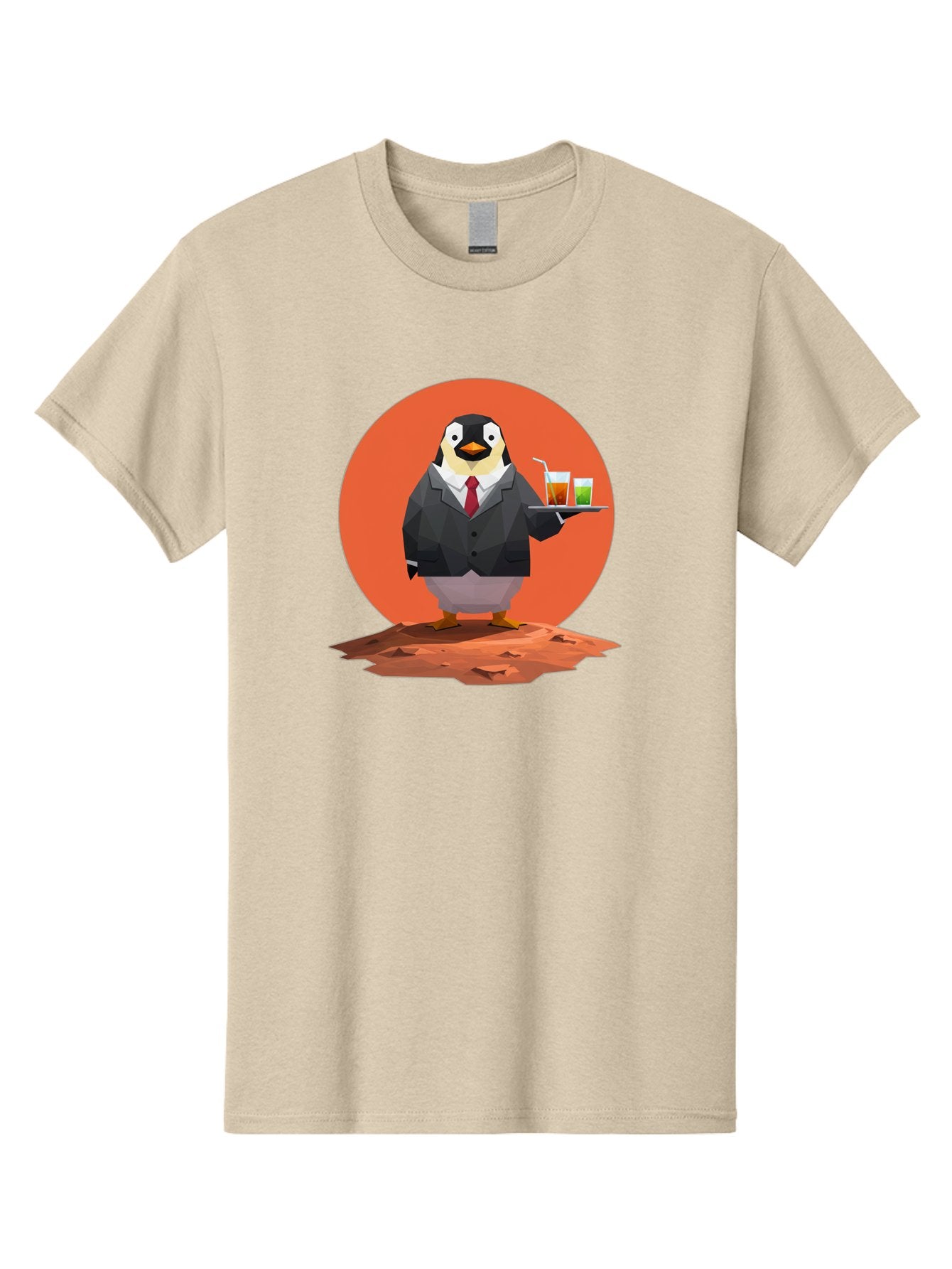 Penguin-Waiter-1 Men'S Graphic Tee, 100% Cotton, Comfortable Casual Summer Wear, Machine Washable, Vintage Camera, Old Camera, Antique Camera, Black Camera, Classic Photography, Photography Equipment, Nostalgic Device, Film Camera, Camera Art Baf988 5