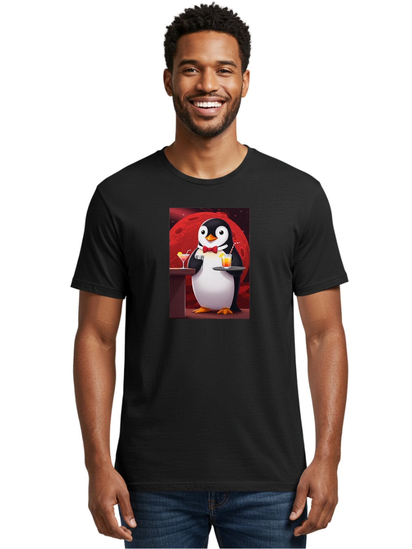 Penguin-Waiter Men'S Graphic Tee, 100% Cotton, Comfortable Casual Summer Wear, Machine Washable, Vintage Camera, Old Camera, Antique Camera, Black Camera, Classic Photography, Photography Equipment, Nostalgic Device, Film Camera, Camera Art Baf991 29
