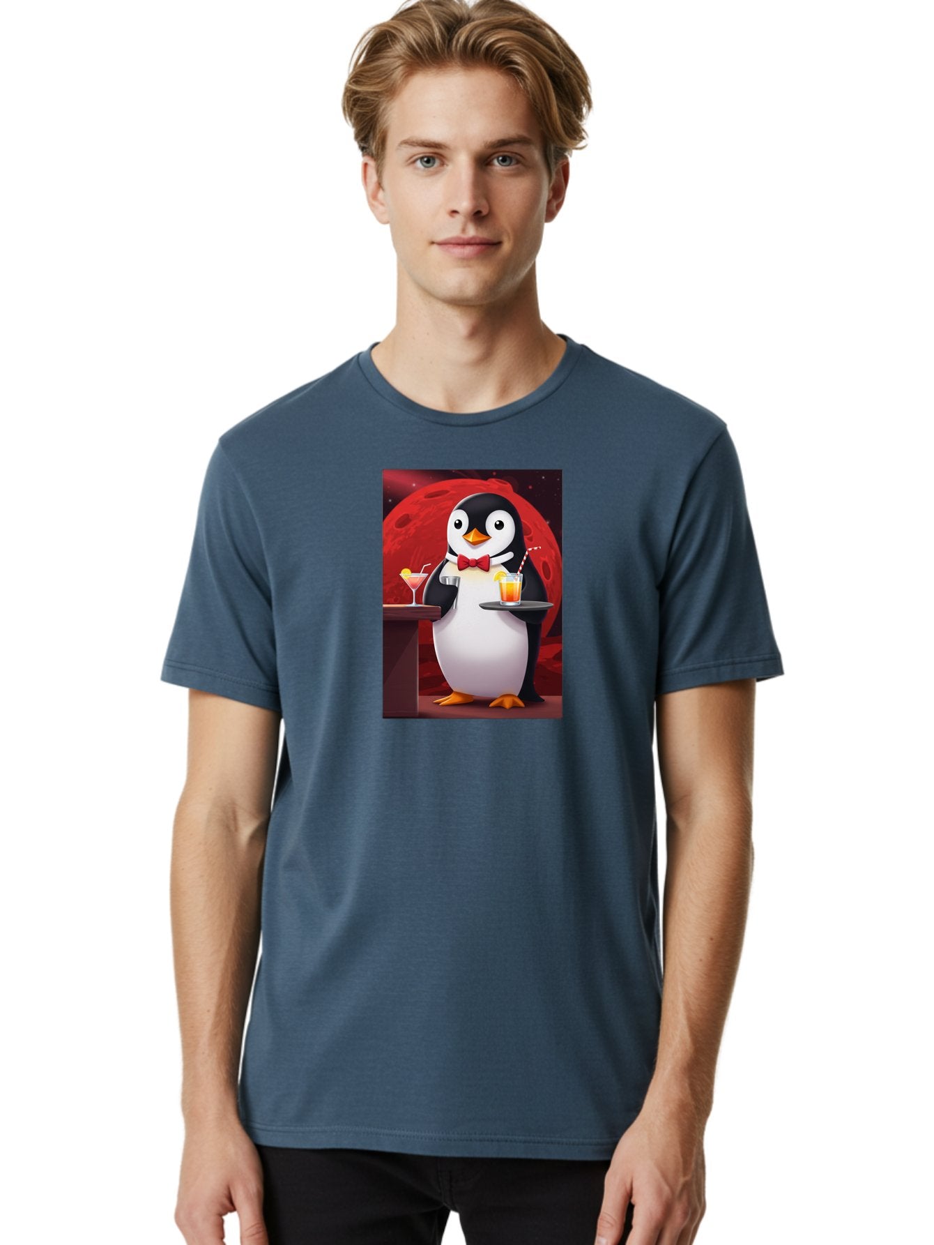 Penguin-Waiter Men'S Graphic Tee, 100% Cotton, Comfortable Casual Summer Wear, Machine Washable, Vintage Camera, Old Camera, Antique Camera, Black Camera, Classic Photography, Photography Equipment, Nostalgic Device, Film Camera, Camera Art Baf991 22