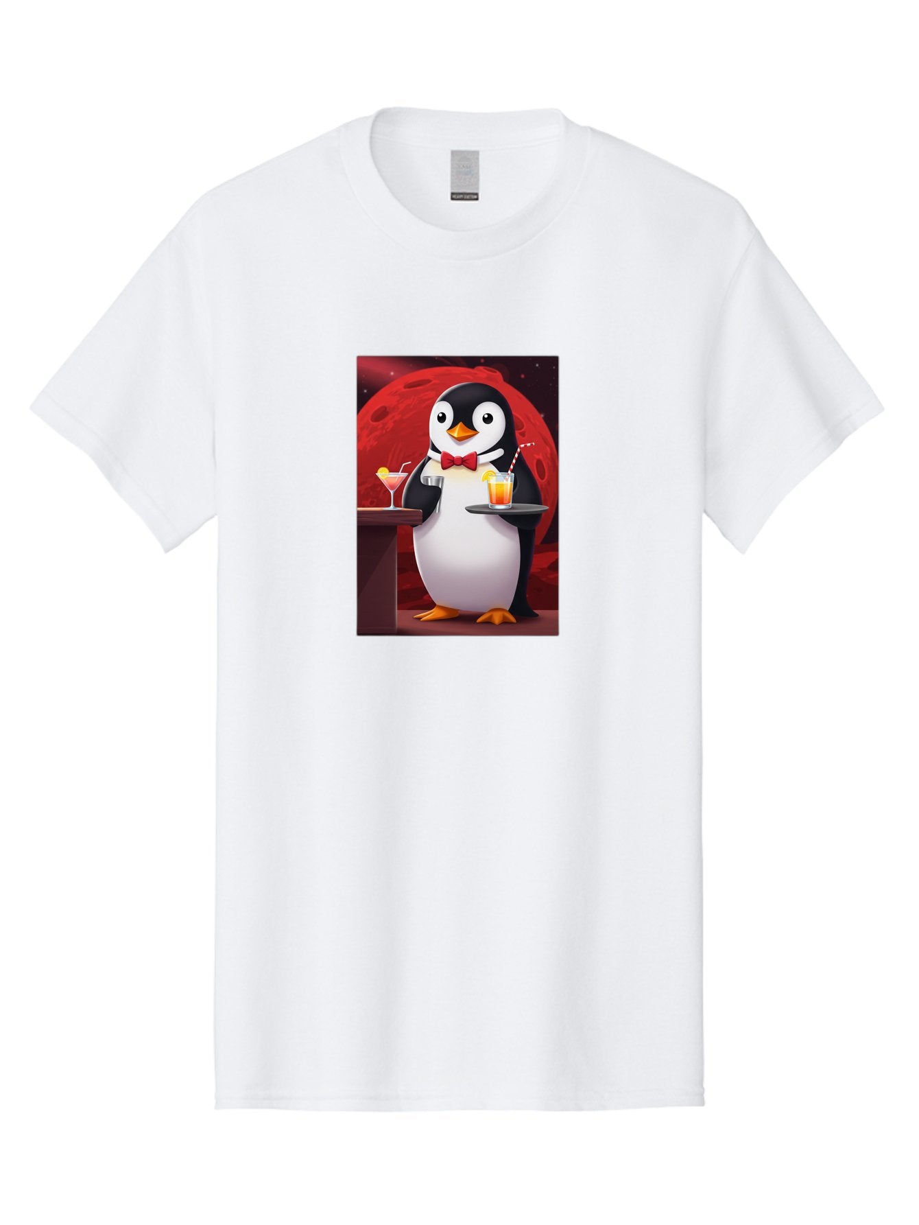 Penguin-Waiter Men'S Graphic Tee, 100% Cotton, Comfortable Casual Summer Wear, Machine Washable, Vintage Camera, Old Camera, Antique Camera, Black Camera, Classic Photography, Photography Equipment, Nostalgic Device, Film Camera, Camera Art Baf991