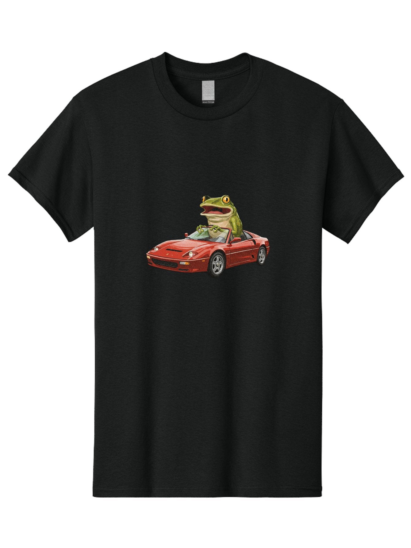 Pepe-Frog-In-Ferrari Men'S Graphic Tee, 100% Cotton, Comfortable Casual Summer Wear, Machine Washable, Vintage Camera, Old Camera, Antique Camera, Black Camera, Classic Photography, Photography Equipment, Nostalgic Device, Film Camera, Baf994