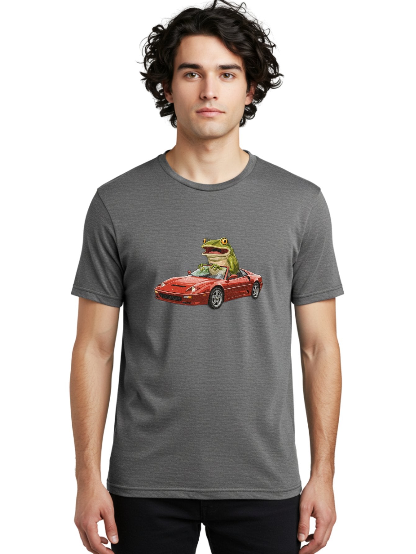 Pepe-Frog-In-Ferrari Men'S Graphic Tee, 100% Cotton, Comfortable Casual Summer Wear, Machine Washable, Vintage Camera, Old Camera, Antique Camera, Black Camera, Classic Photography, Photography Equipment, Nostalgic Device, Film Camera, Baf994 24