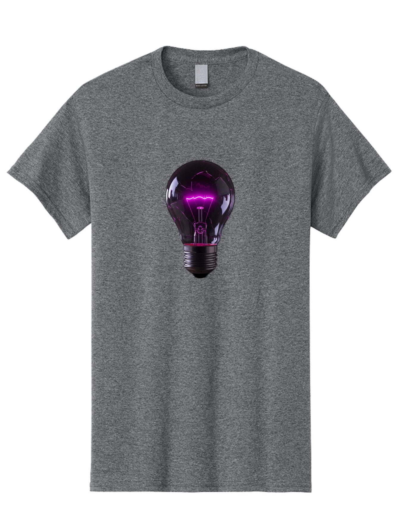 Purple-Light-Bulb Men'S Graphic Tee, 100% Cotton, Comfortable Casual Summer Wear, Machine Washable, Vintage Camera, Old Camera, Antique Camera, Black Camera, Classic Photography, Photography Equipment, Nostalgic Device, Film Camera, Camera Art Bag000