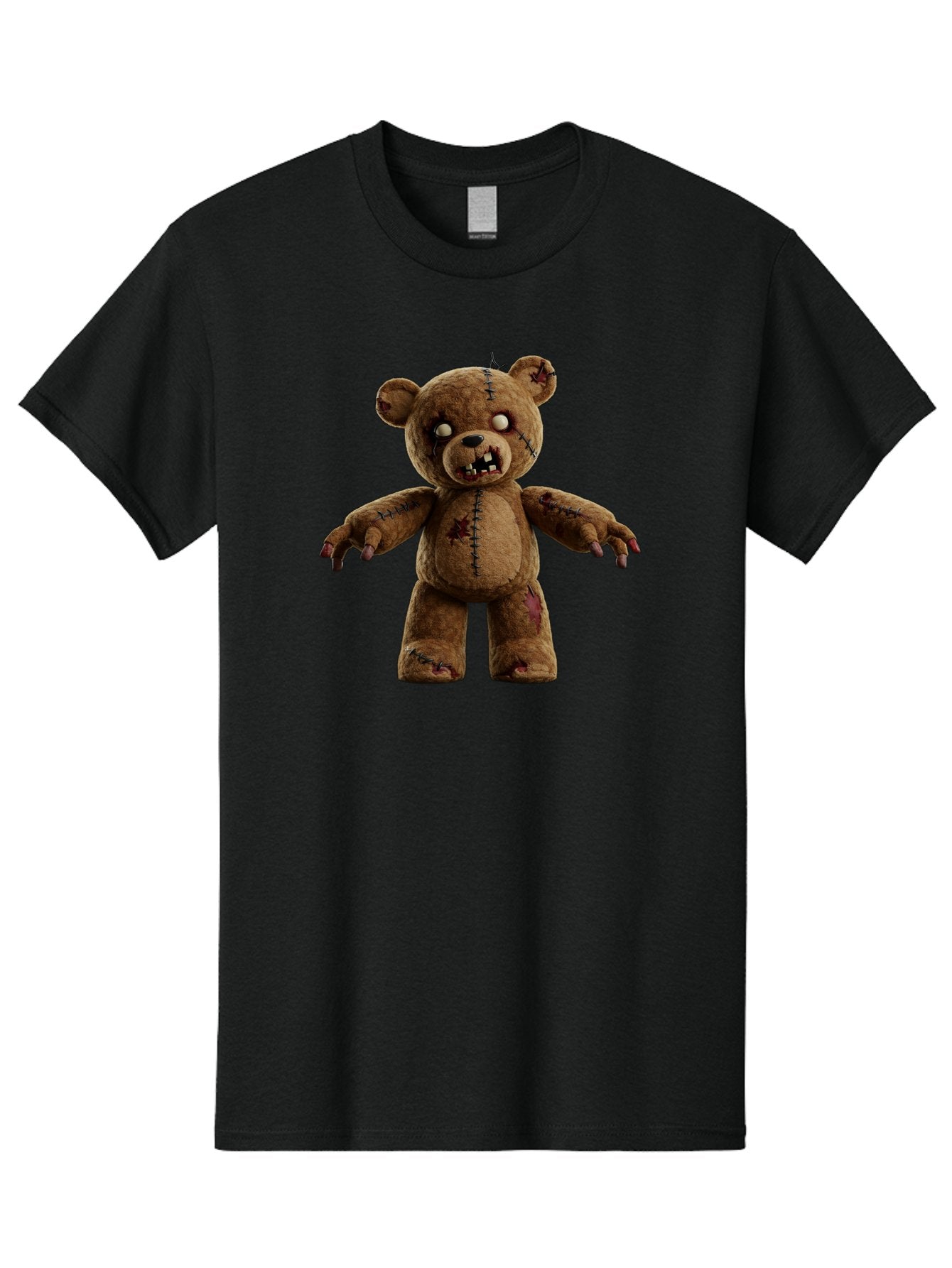 Scary-Teddy-Bear Men'S Graphic Tee, 100% Cotton, Comfortable Casual Summer Wear, Machine Washable, Vintage Camera, Old Camera, Antique Camera, Black Camera, Classic Photography, Photography Equipment, Nostalgic Device, Film Camera, Camera Art Bag008 11