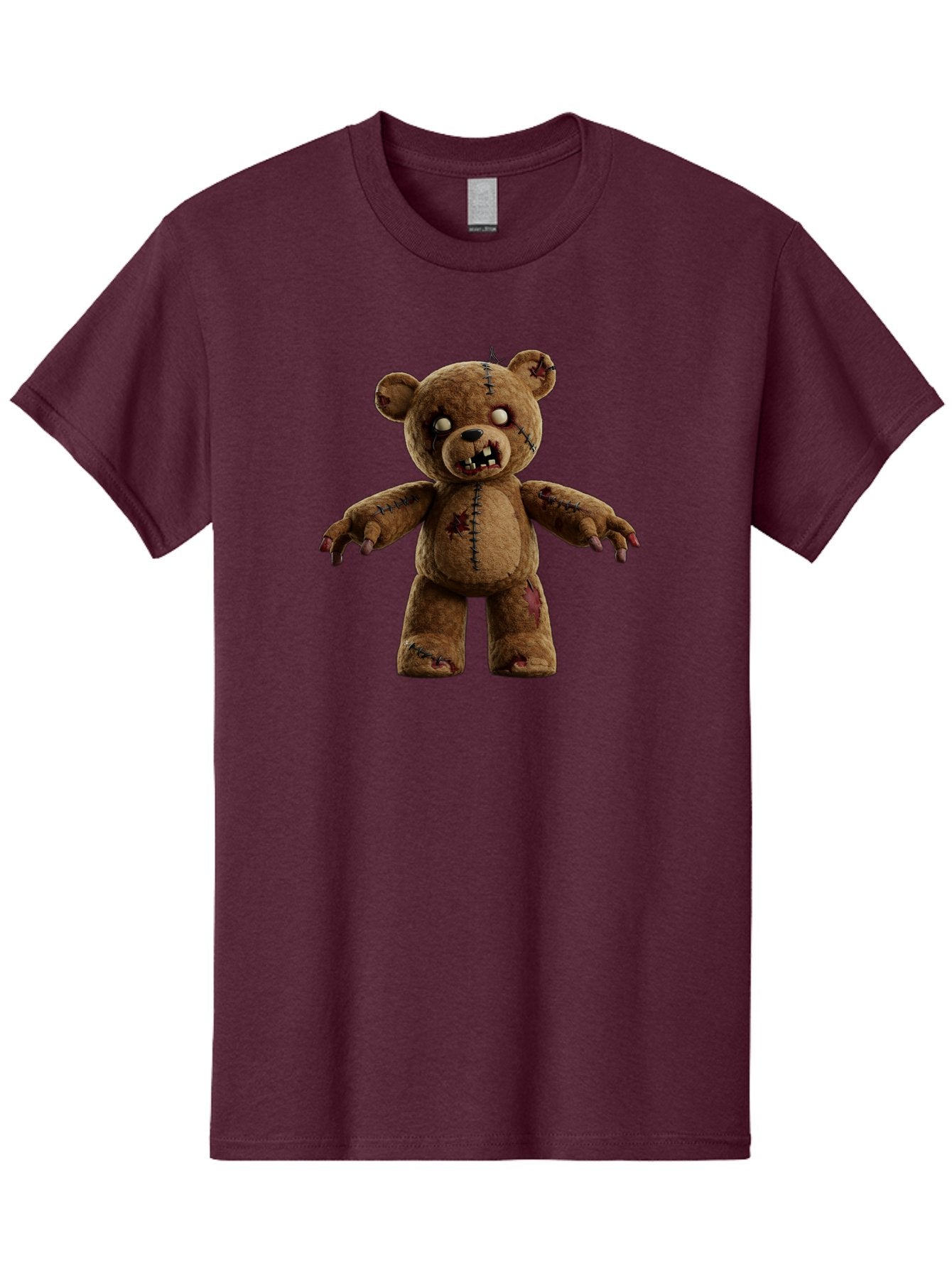Scary-Teddy-Bear Men'S Graphic Tee, 100% Cotton, Comfortable Casual Summer Wear, Machine Washable, Vintage Camera, Old Camera, Antique Camera, Black Camera, Classic Photography, Photography Equipment, Nostalgic Device, Film Camera, Camera Art Bag008 6