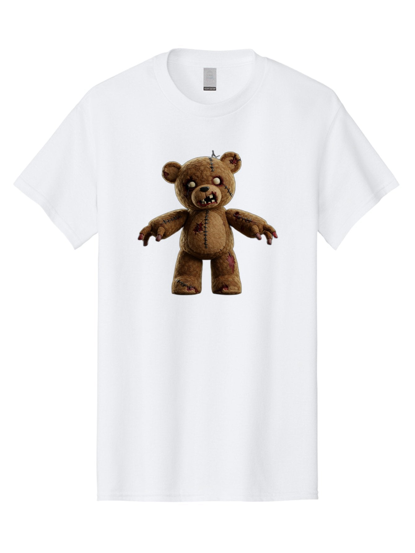 Scary-Teddy-Bear Men'S Graphic Tee, 100% Cotton, Comfortable Casual Summer Wear, Machine Washable, Vintage Camera, Old Camera, Antique Camera, Black Camera, Classic Photography, Photography Equipment, Nostalgic Device, Film Camera, Camera Art Bag008 3