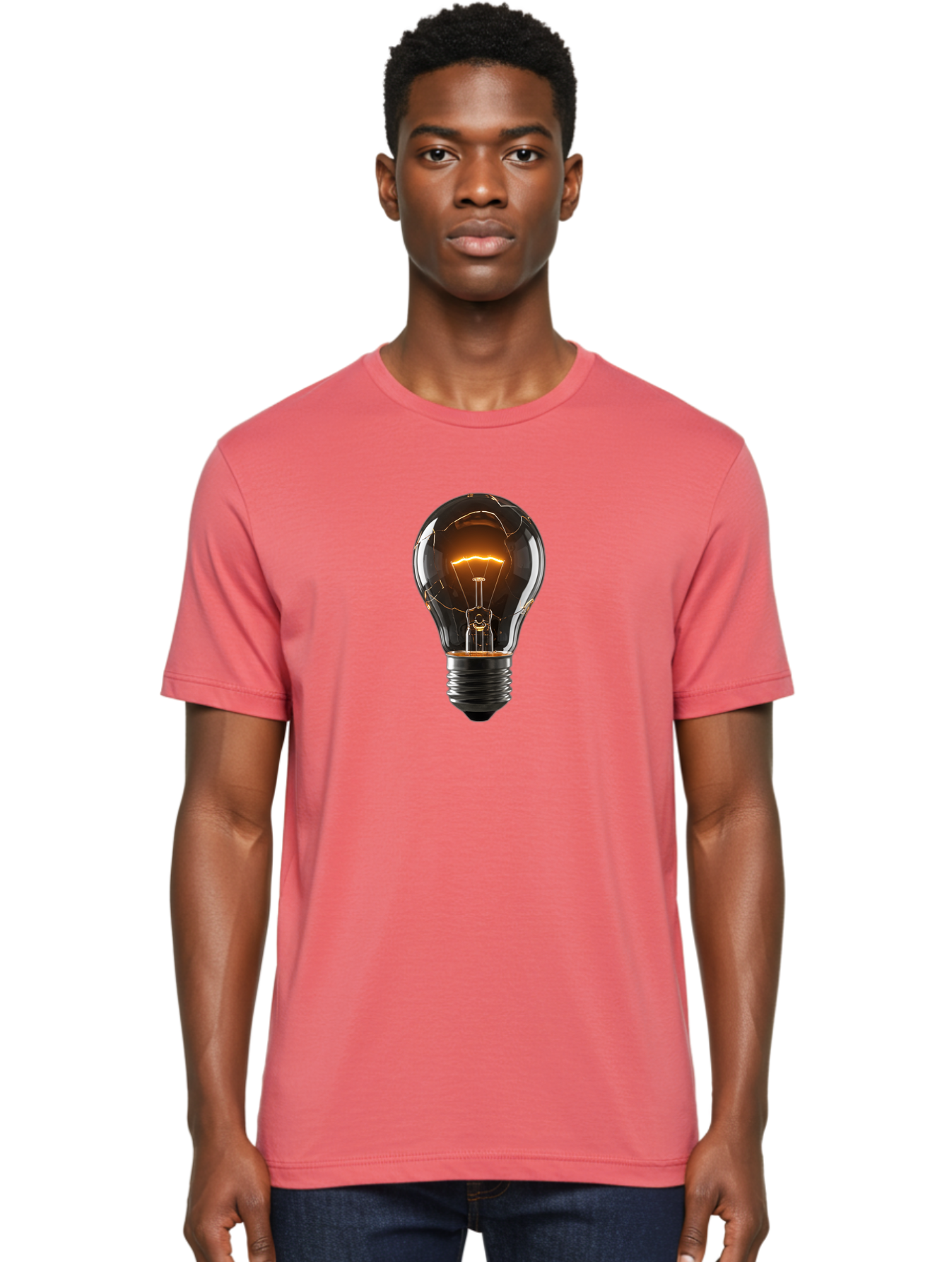 Shattered-Light-Bulb Men'S Graphic Tee, 100% Cotton, Comfortable Casual Summer Wear, Machine Washable, Vintage Camera, Old Camera, Antique Camera, Black Camera, Classic Photography, Photography Equipment, Nostalgic Device, Film Camera, Bag011 24