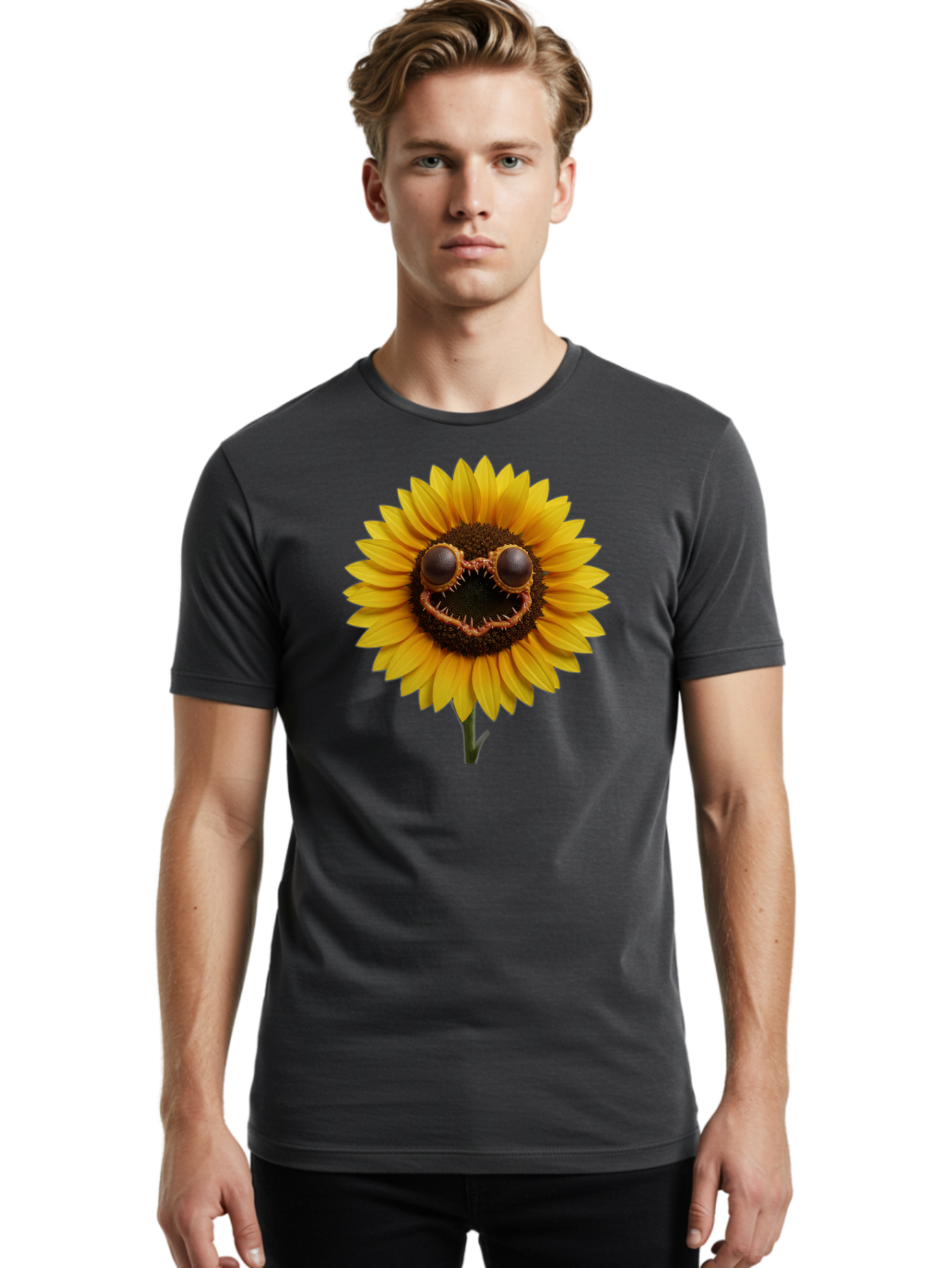 Smiling-Sunflower Men'S Graphic Tee, 100% Cotton, Comfortable Casual Summer Wear, Machine Washable, Vintage Camera, Old Camera, Antique Camera, Black Camera, Classic Photography, Photography Equipment, Nostalgic Device, Film Camera, Camera Art Bag014 17