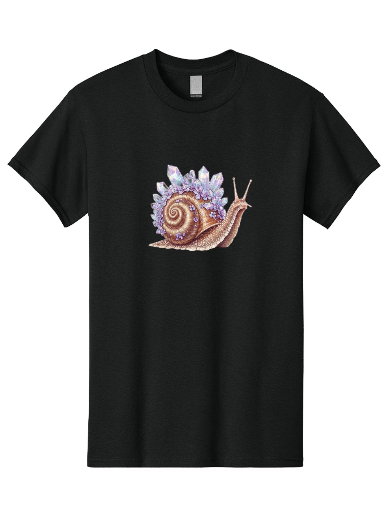 Snail-With-Crystals Men'S Graphic Tee, 100% Cotton, Comfortable Casual Summer Wear, Machine Washable, Vintage Camera, Old Camera, Antique Camera, Black Camera, Classic Photography, Photography Equipment, Nostalgic Device, Film Camera, Bag019