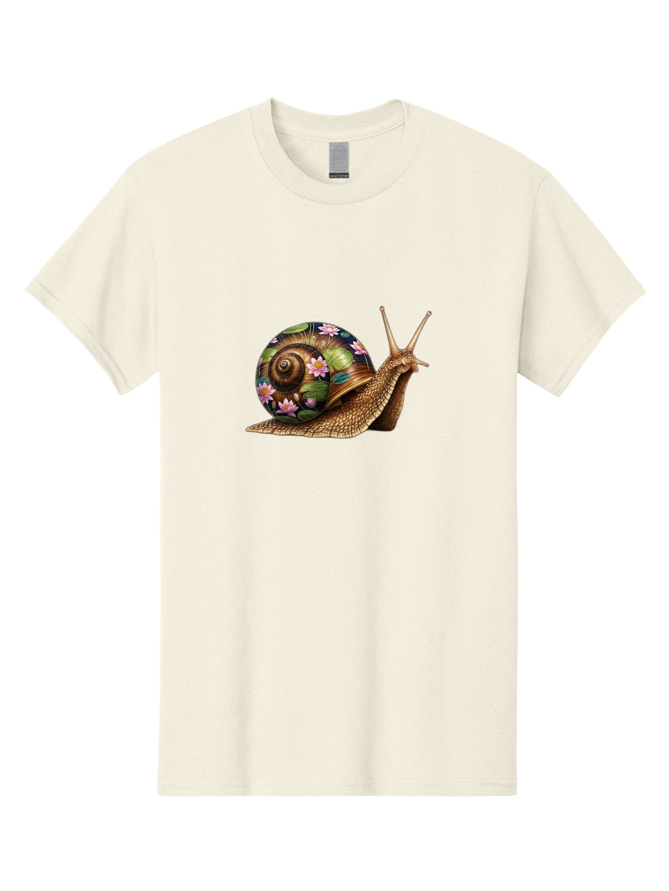 Snail-With-Flowers-1 Men'S Graphic Tee, 100% Cotton, Comfortable Casual Summer Wear, Machine Washable, Vintage Camera, Old Camera, Antique Camera, Black Camera, Classic Photography, Photography Equipment, Nostalgic Device, Film Camera, Bag020 15