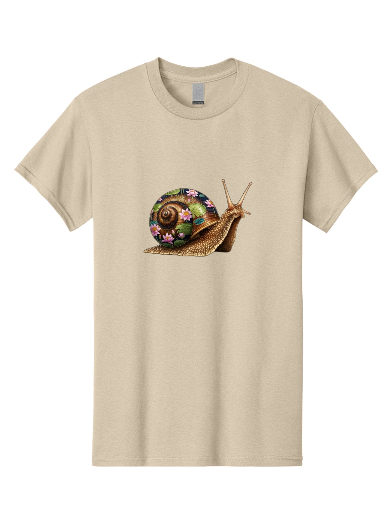 Snail-With-Flowers-1 Men'S Graphic Tee, 100% Cotton, Comfortable Casual Summer Wear, Machine Washable, Vintage Camera, Old Camera, Antique Camera, Black Camera, Classic Photography, Photography Equipment, Nostalgic Device, Film Camera, Bag020 13