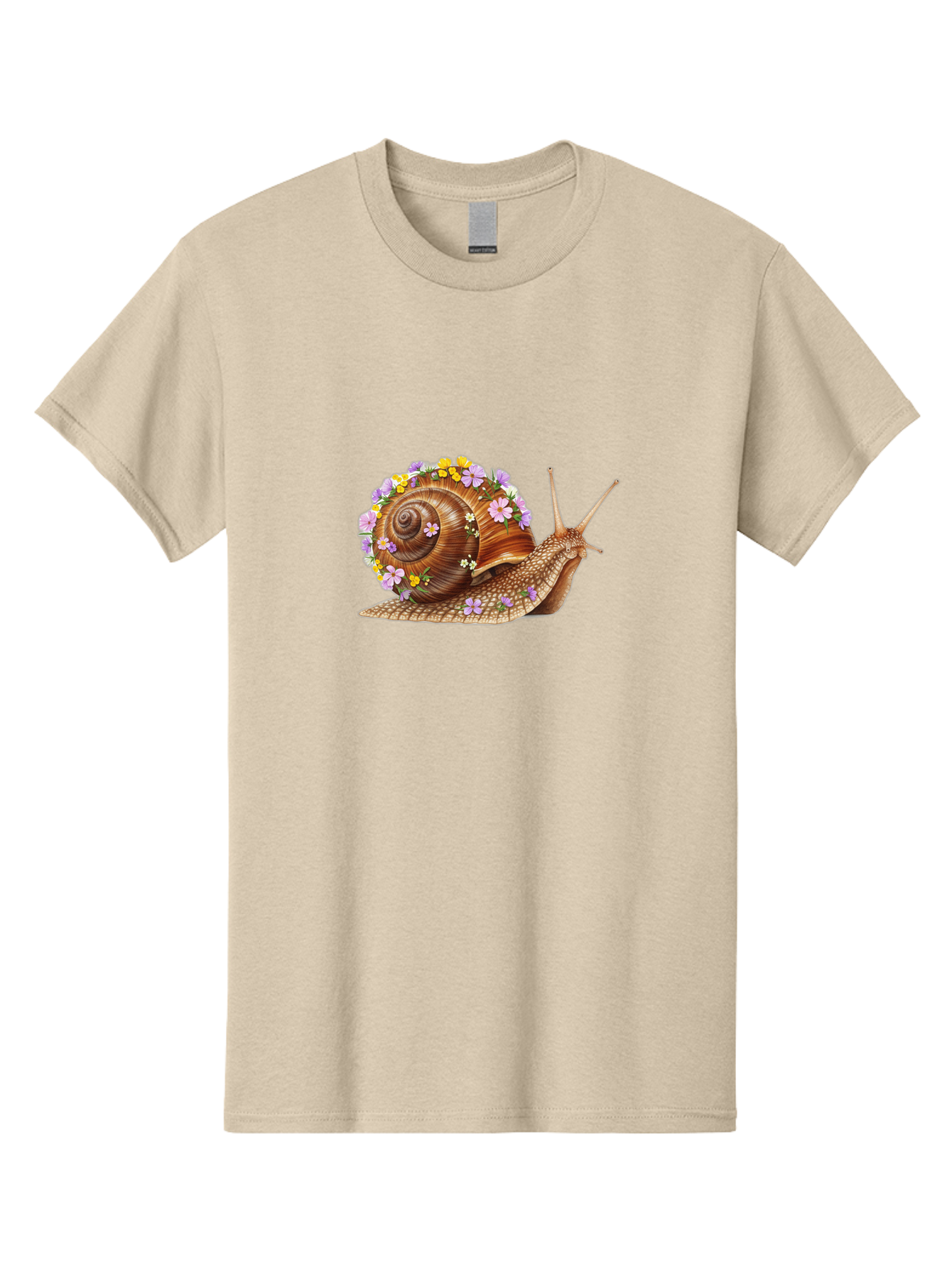 Snail-With-Flowers-2 Men'S Graphic Tee, 100% Cotton, Comfortable Casual Summer Wear, Machine Washable, Vintage Camera, Old Camera, Antique Camera, Black Camera, Classic Photography, Photography Equipment, Nostalgic Device, Film Camera, Bag021 6