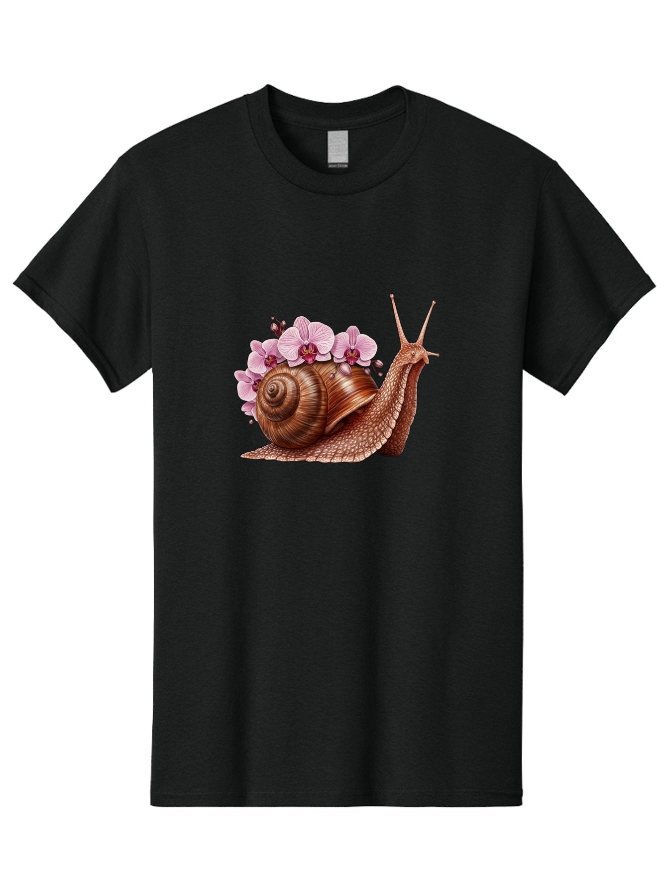 Snail-With-Orchids Men'S Graphic Tee, 100% Cotton, Comfortable Casual Summer Wear, Machine Washable, Vintage Camera, Old Camera, Antique Camera, Black Camera, Classic Photography, Photography Equipment, Nostalgic Device, Film Camera, Bag024 14
