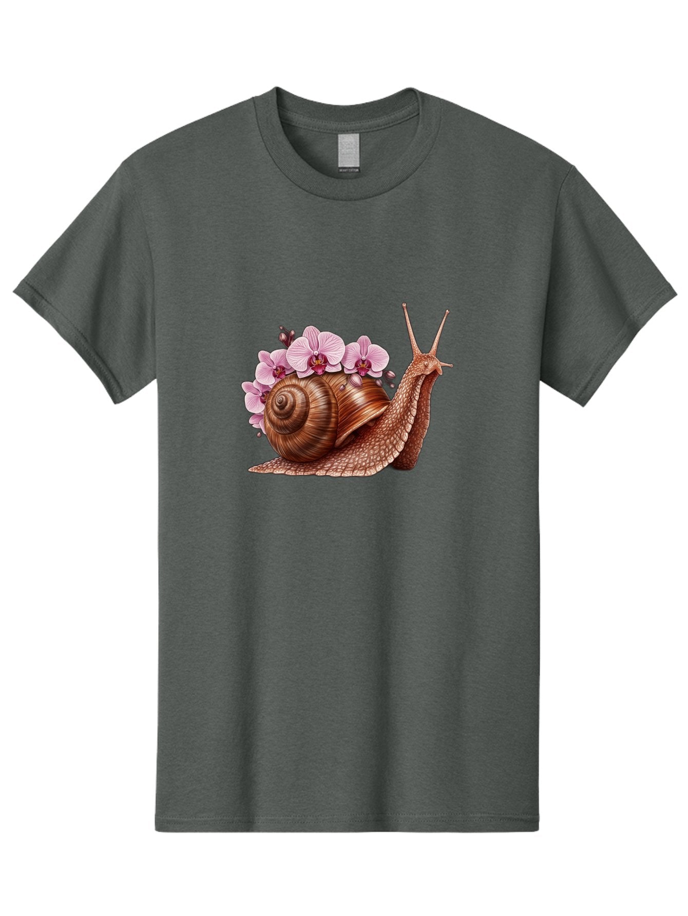 Snail-With-Orchids Men'S Graphic Tee, 100% Cotton, Comfortable Casual Summer Wear, Machine Washable, Vintage Camera, Old Camera, Antique Camera, Black Camera, Classic Photography, Photography Equipment, Nostalgic Device, Film Camera, Bag024 12