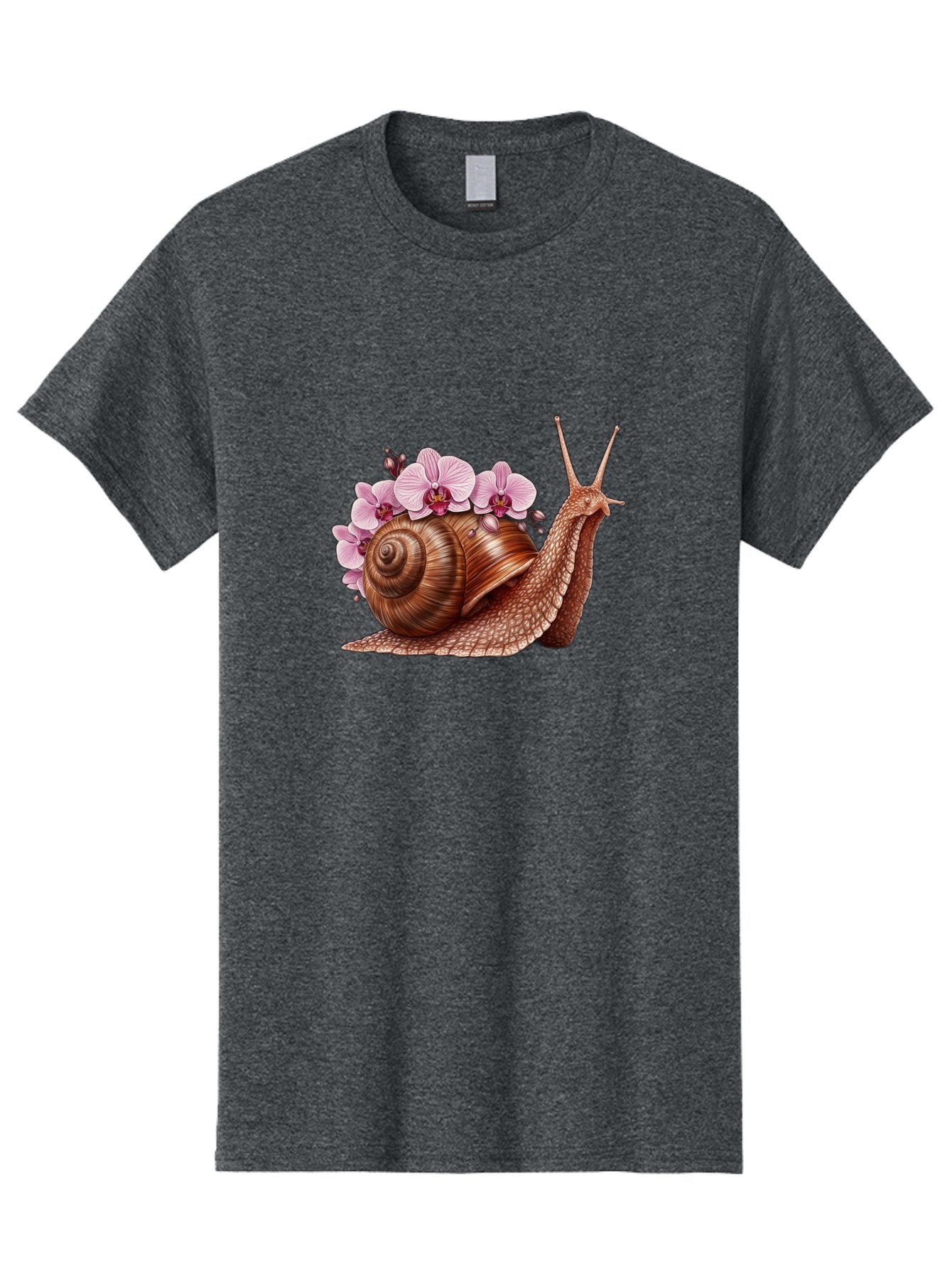 Snail-With-Orchids Men'S Graphic Tee, 100% Cotton, Comfortable Casual Summer Wear, Machine Washable, Vintage Camera, Old Camera, Antique Camera, Black Camera, Classic Photography, Photography Equipment, Nostalgic Device, Film Camera, Bag024 4