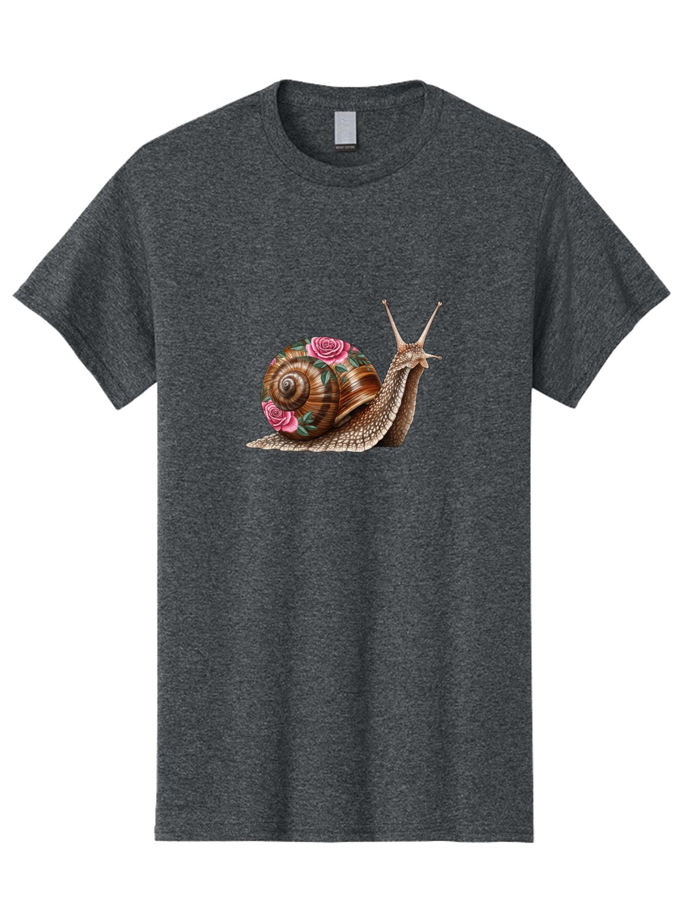 Snail-With-Roses Men'S Graphic Tee, 100% Cotton, Comfortable Casual Summer Wear, Machine Washable, Vintage Camera, Old Camera, Antique Camera, Black Camera, Classic Photography, Photography Equipment, Nostalgic Device, Film Camera, Camera Art Bag027 11