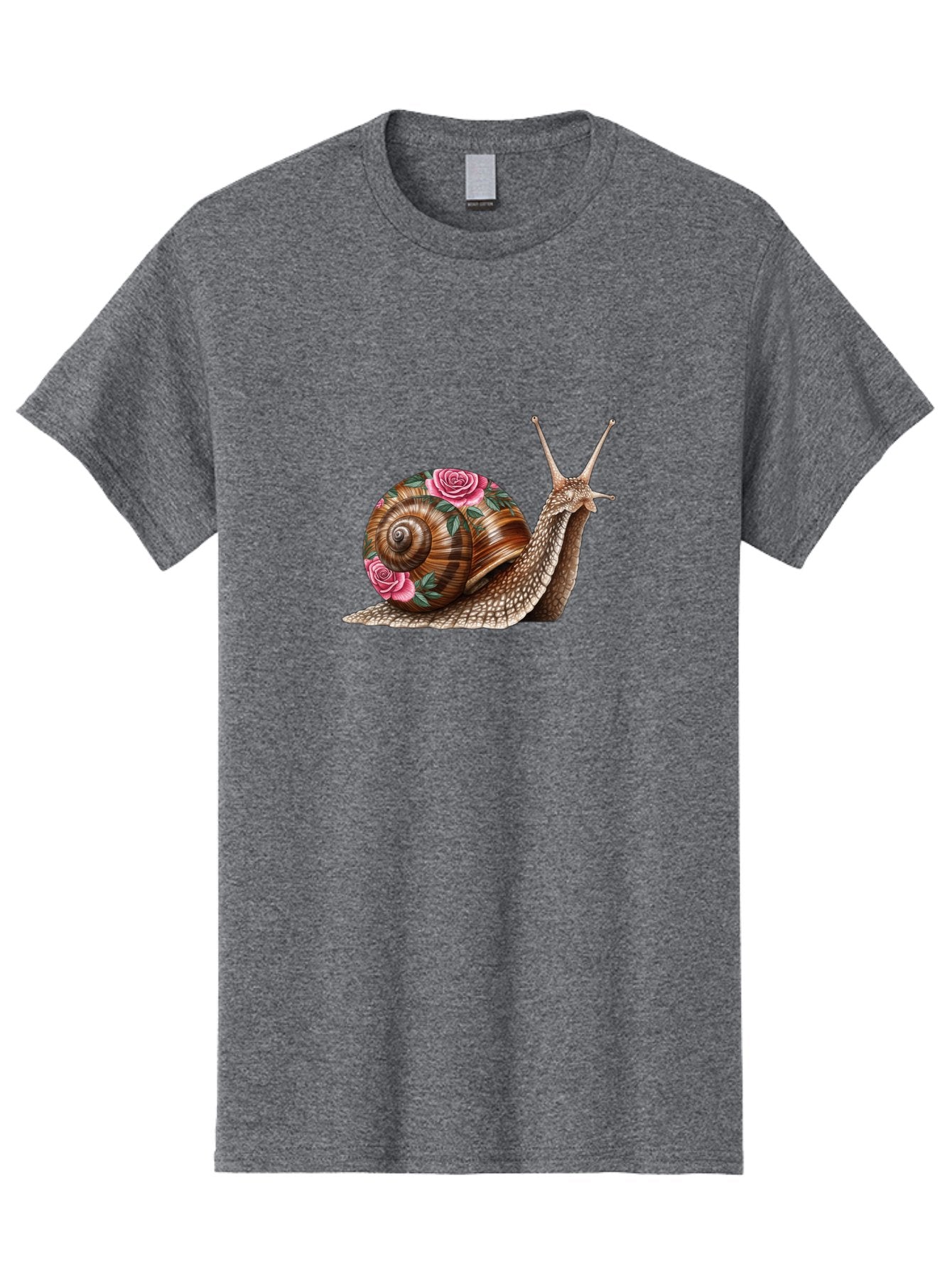 Snail-With-Roses Men'S Graphic Tee, 100% Cotton, Comfortable Casual Summer Wear, Machine Washable, Vintage Camera, Old Camera, Antique Camera, Black Camera, Classic Photography, Photography Equipment, Nostalgic Device, Film Camera, Camera Art Bag027 5