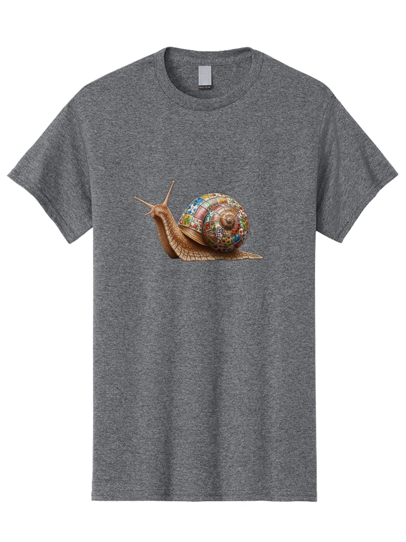Snail-With-Stained-Glass-Shell Men'S Graphic Tee, 100% Cotton, Comfortable Casual Summer Wear, Machine Washable, Vintage Camera, Old Camera, Antique Camera, Black Camera, Classic Photography, Photography Equipment, Nostalgic Device, Bag028 15