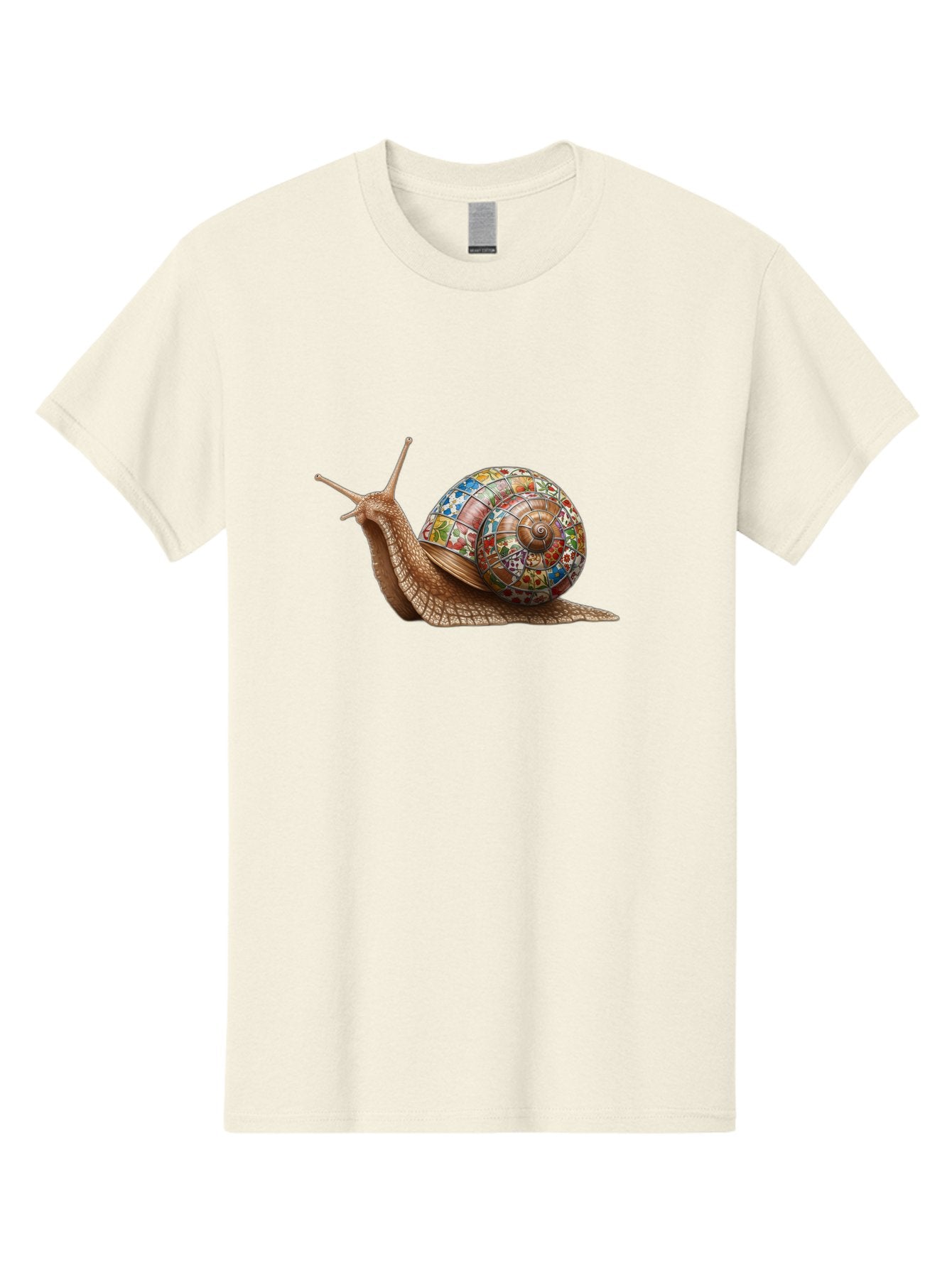 Snail-With-Stained-Glass-Shell Men'S Graphic Tee, 100% Cotton, Comfortable Casual Summer Wear, Machine Washable, Vintage Camera, Old Camera, Antique Camera, Black Camera, Classic Photography, Photography Equipment, Nostalgic Device, Bag028 8