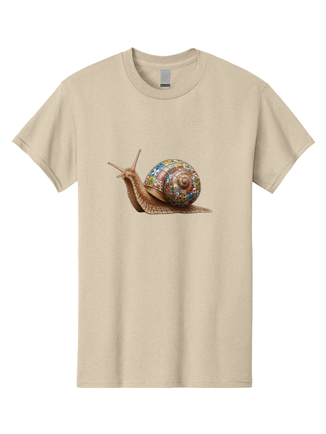 Snail-With-Stained-Glass-Shell Men'S Graphic Tee, 100% Cotton, Comfortable Casual Summer Wear, Machine Washable, Vintage Camera, Old Camera, Antique Camera, Black Camera, Classic Photography, Photography Equipment, Nostalgic Device, Bag028 10