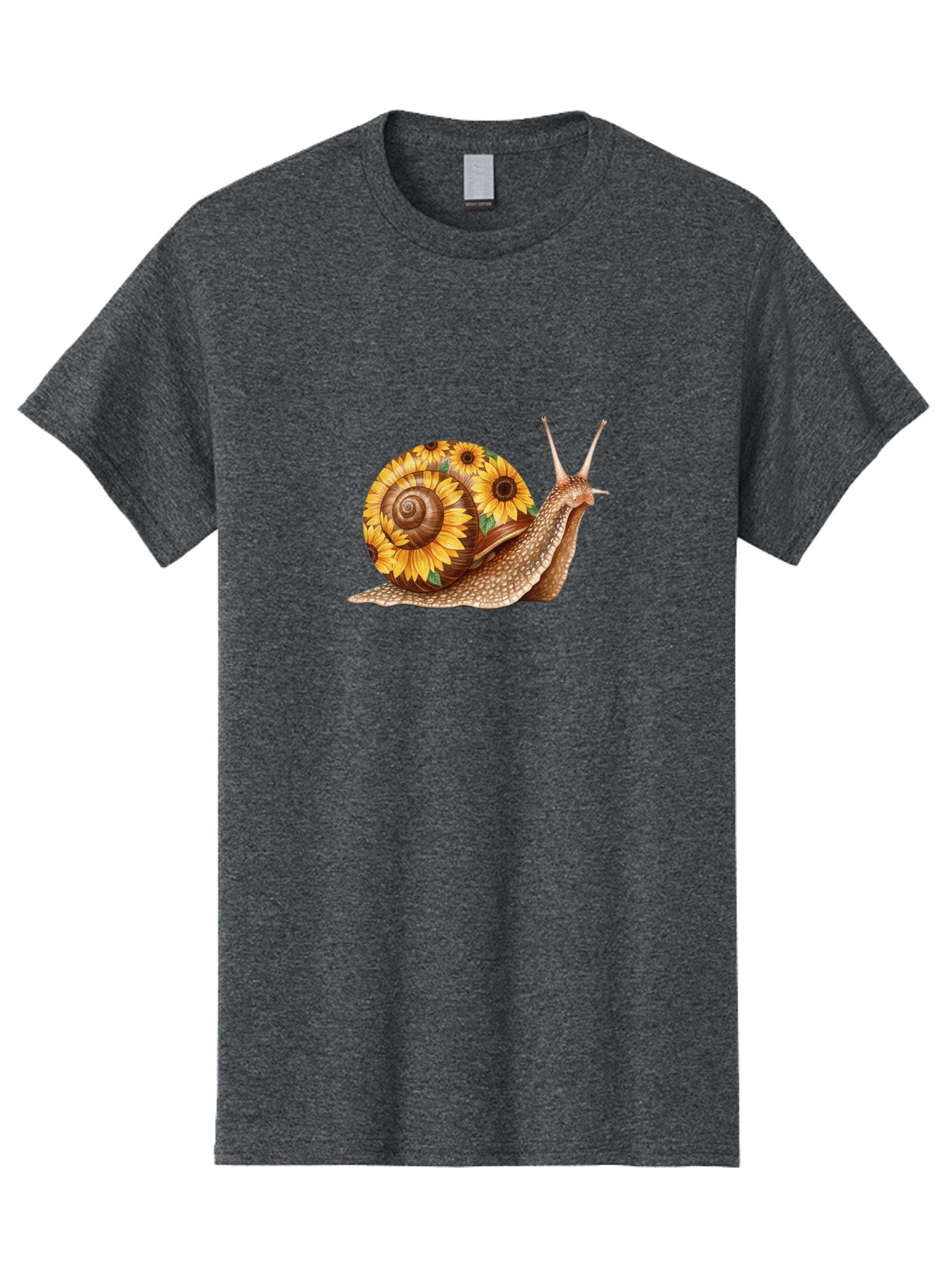 Snail-With-Sunflowers Men'S Graphic Tee, 100% Cotton, Comfortable Casual Summer Wear, Machine Washable, Vintage Camera, Old Camera, Antique Camera, Black Camera, Classic Photography, Photography Equipment, Nostalgic Device, Film Camera, Bag029 7
