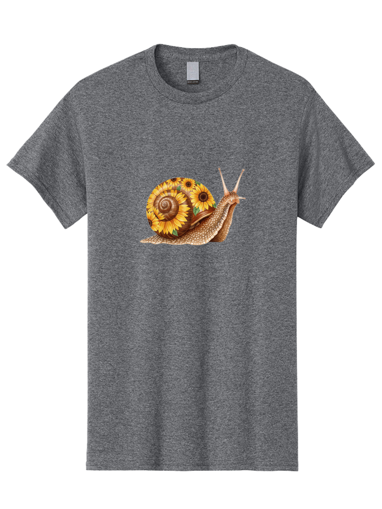 Snail-With-Sunflowers Men'S Graphic Tee, 100% Cotton, Comfortable Casual Summer Wear, Machine Washable, Vintage Camera, Old Camera, Antique Camera, Black Camera, Classic Photography, Photography Equipment, Nostalgic Device, Film Camera, Bag029