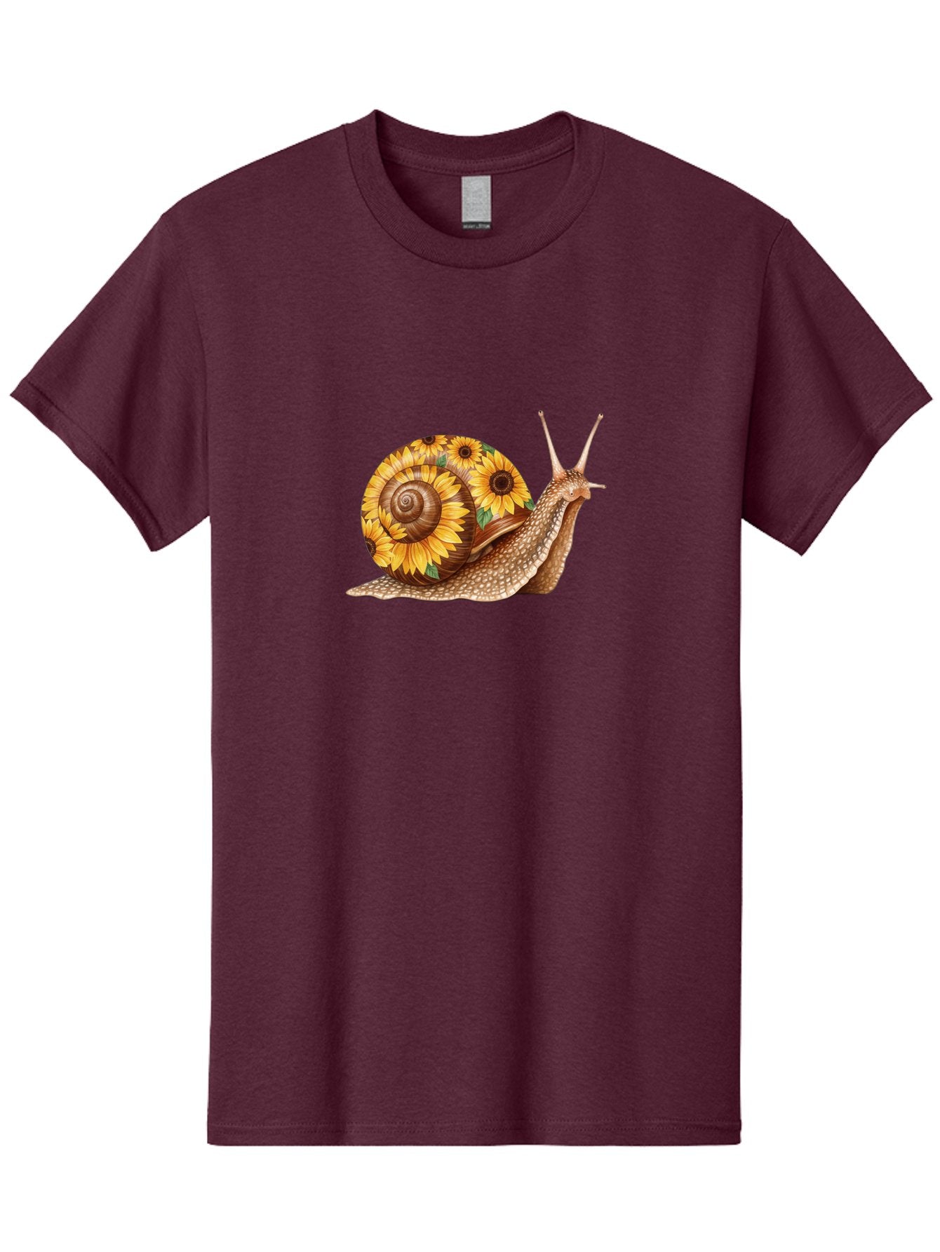 Snail-With-Sunflowers Men'S Graphic Tee, 100% Cotton, Comfortable Casual Summer Wear, Machine Washable, Vintage Camera, Old Camera, Antique Camera, Black Camera, Classic Photography, Photography Equipment, Nostalgic Device, Film Camera, Bag029 9