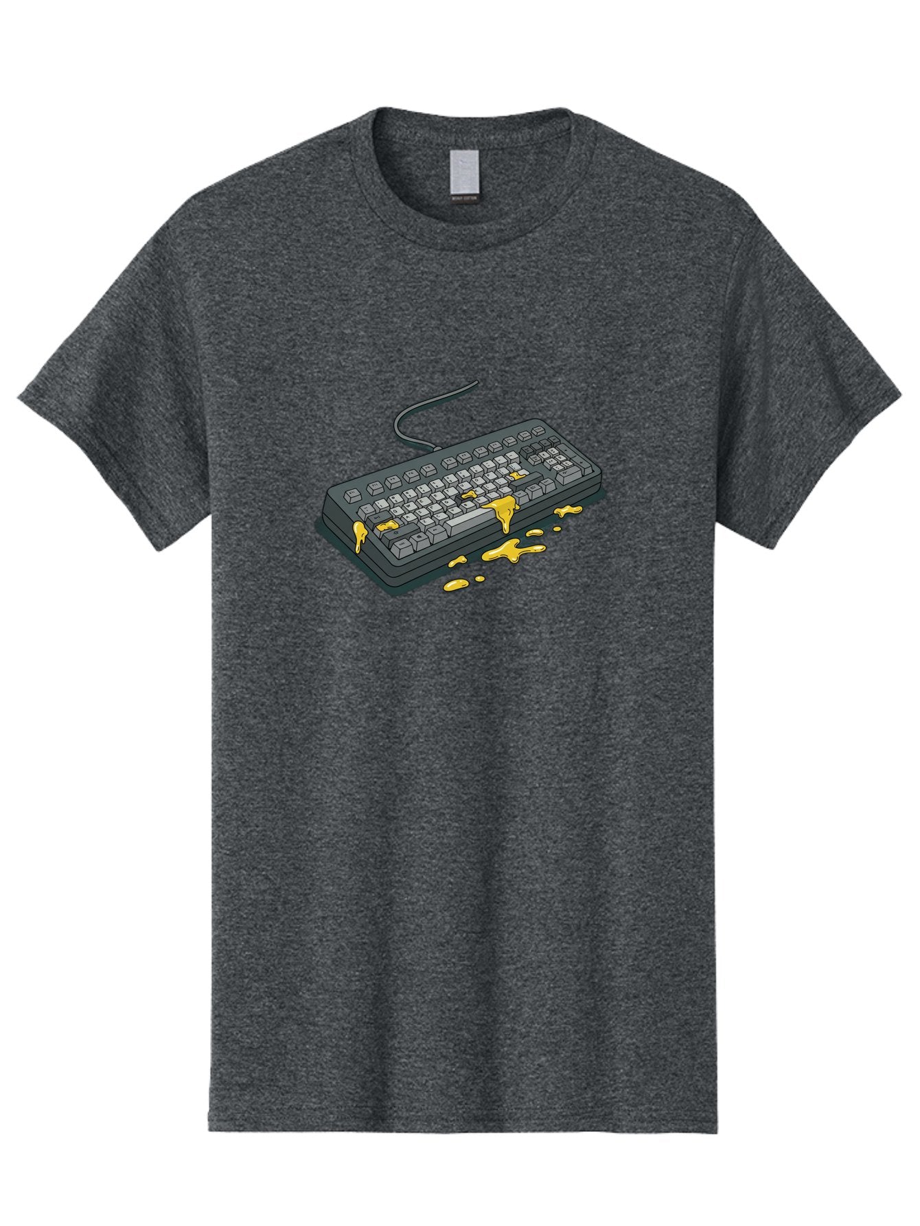 Spilled-Coffee-On-Keyboard Men'S Graphic Tee, 100% Cotton, Comfortable Casual Summer Wear, Machine Washable, Vintage Camera, Old Camera, Antique Camera, Black Camera, Classic Photography, Photography Equipment, Nostalgic Device, Film Camera, Bag032 15
