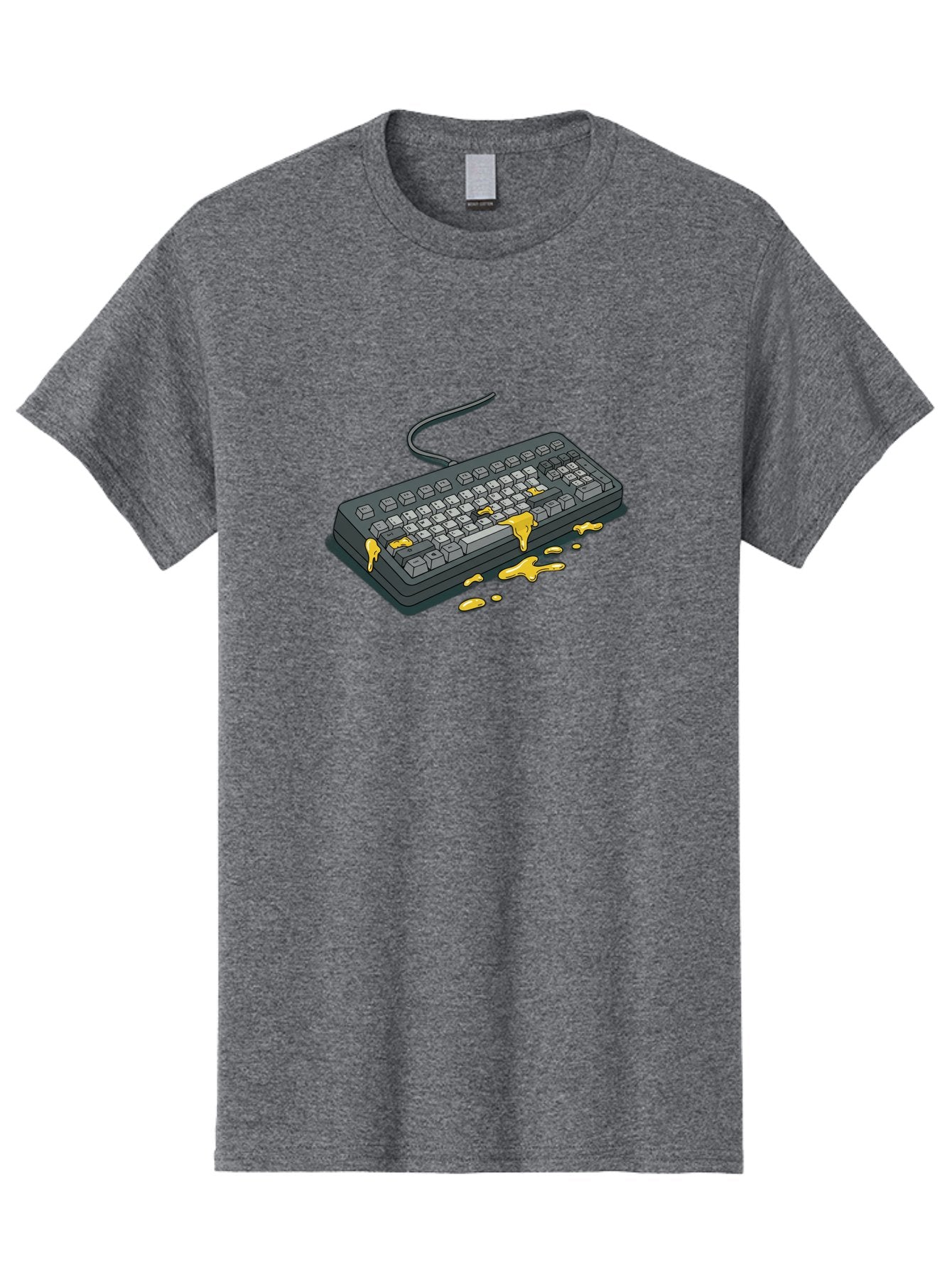 Spilled-Coffee-On-Keyboard Men'S Graphic Tee, 100% Cotton, Comfortable Casual Summer Wear, Machine Washable, Vintage Camera, Old Camera, Antique Camera, Black Camera, Classic Photography, Photography Equipment, Nostalgic Device, Film Camera, Bag032