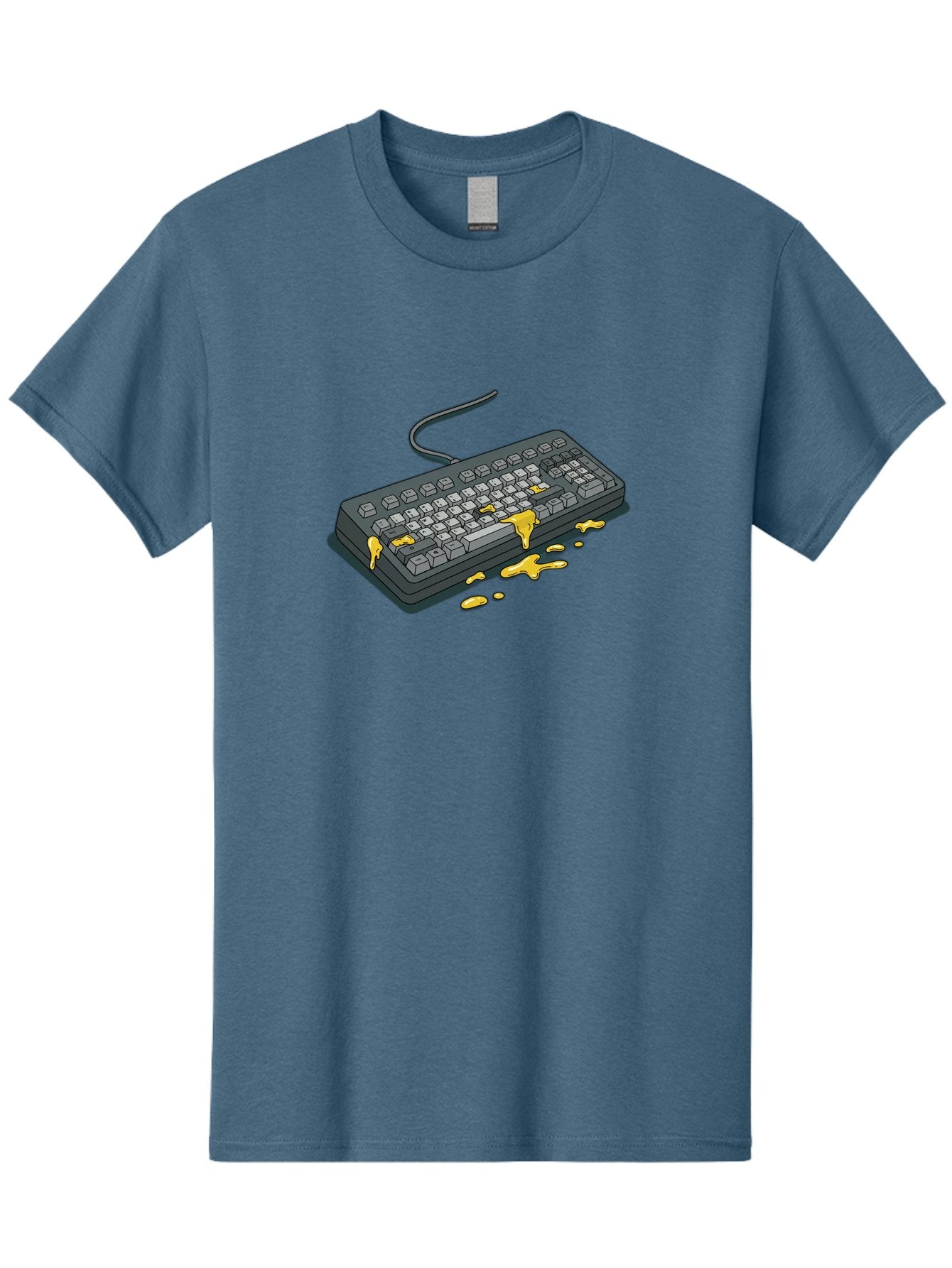 Spilled-Coffee-On-Keyboard Men'S Graphic Tee, 100% Cotton, Comfortable Casual Summer Wear, Machine Washable, Vintage Camera, Old Camera, Antique Camera, Black Camera, Classic Photography, Photography Equipment, Nostalgic Device, Film Camera, Bag032 9