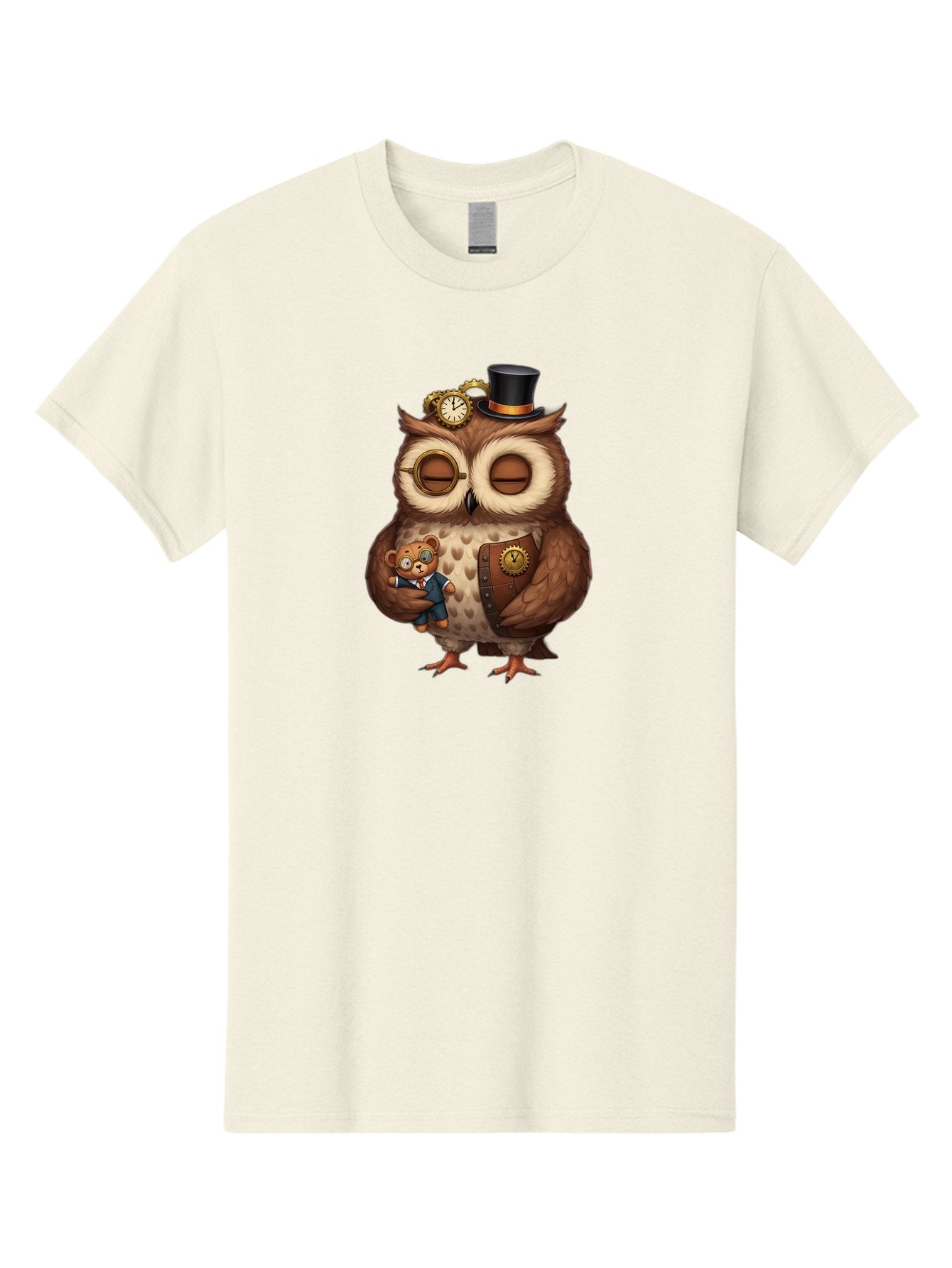 Steampunk-Owl Men'S Graphic Tee, 100% Cotton, Comfortable Casual Summer Wear, Machine Washable, Vintage Camera, Old Camera, Antique Camera, Black Camera, Classic Photography, Photography Equipment, Nostalgic Device, Film Camera, Camera Art Bag034 12