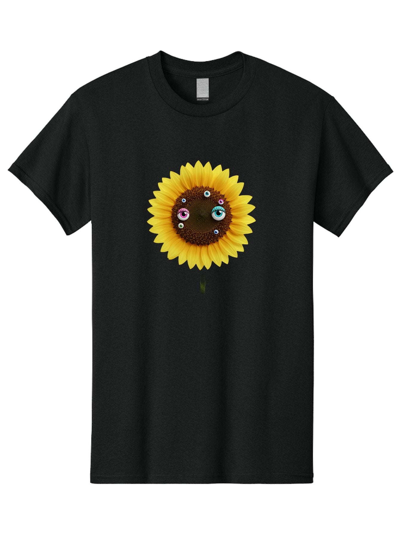 Sunflower-Eyes-1 Men'S Graphic Tee, 100% Cotton, Comfortable Casual Summer Wear, Machine Washable, Vintage Camera, Old Camera, Antique Camera, Black Camera, Classic Photography, Photography Equipment, Nostalgic Device, Film Camera, Camera Art Bag037