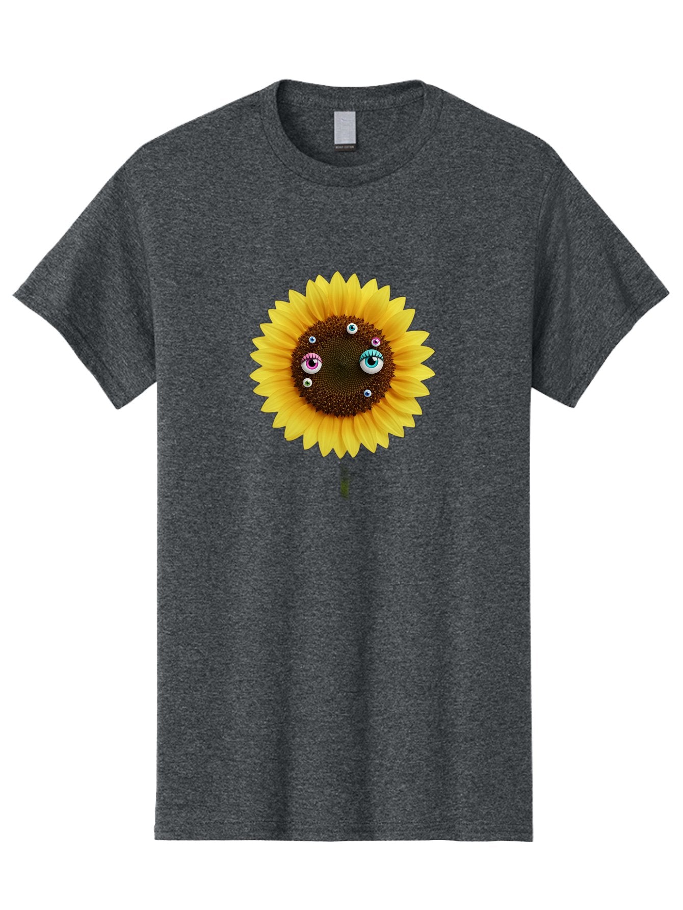 Sunflower-Eyes-1 Men'S Graphic Tee, 100% Cotton, Comfortable Casual Summer Wear, Machine Washable, Vintage Camera, Old Camera, Antique Camera, Black Camera, Classic Photography, Photography Equipment, Nostalgic Device, Film Camera, Camera Art Bag037 15
