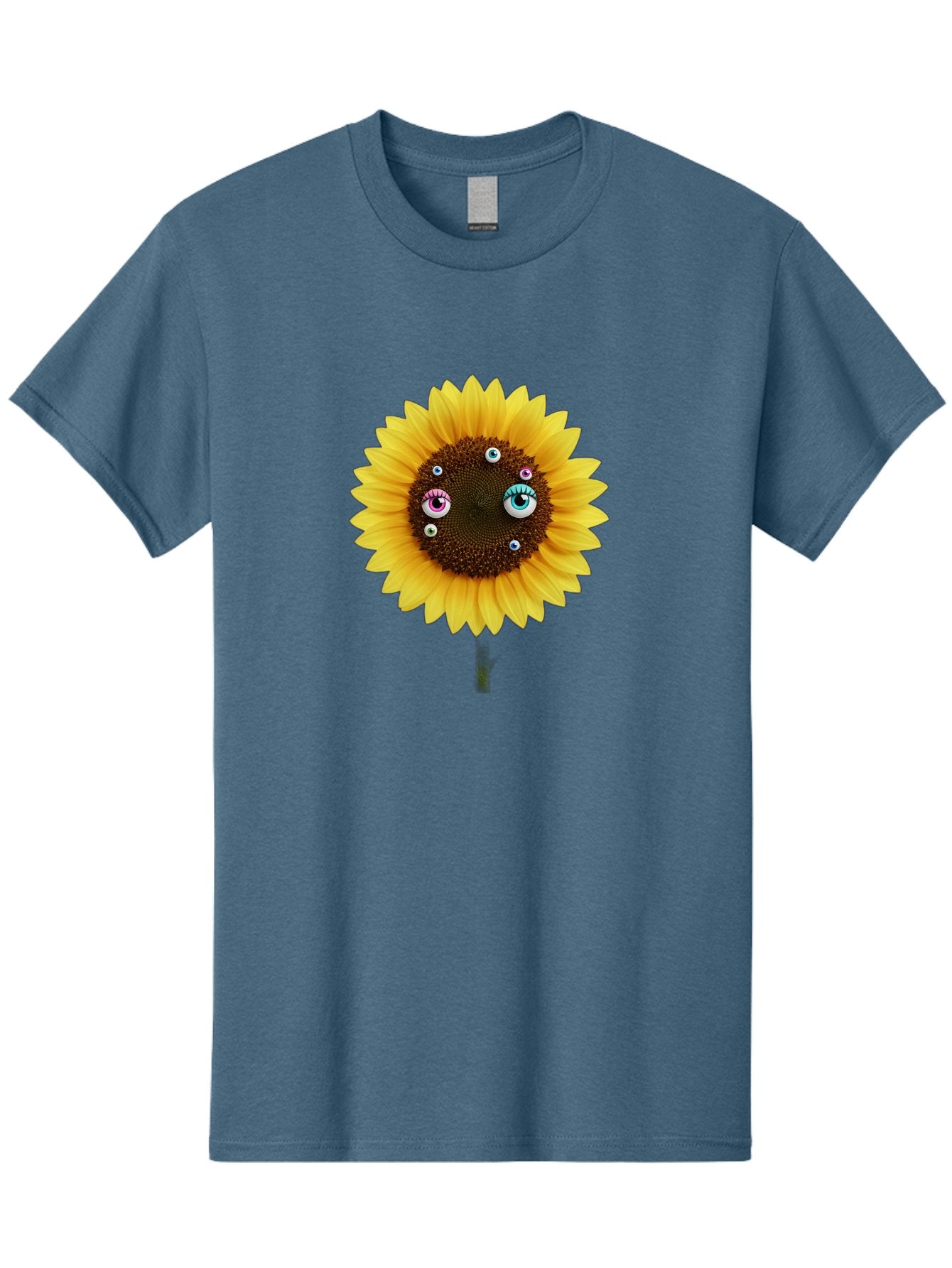 Sunflower-Eyes-1 Men'S Graphic Tee, 100% Cotton, Comfortable Casual Summer Wear, Machine Washable, Vintage Camera, Old Camera, Antique Camera, Black Camera, Classic Photography, Photography Equipment, Nostalgic Device, Film Camera, Camera Art Bag037 3