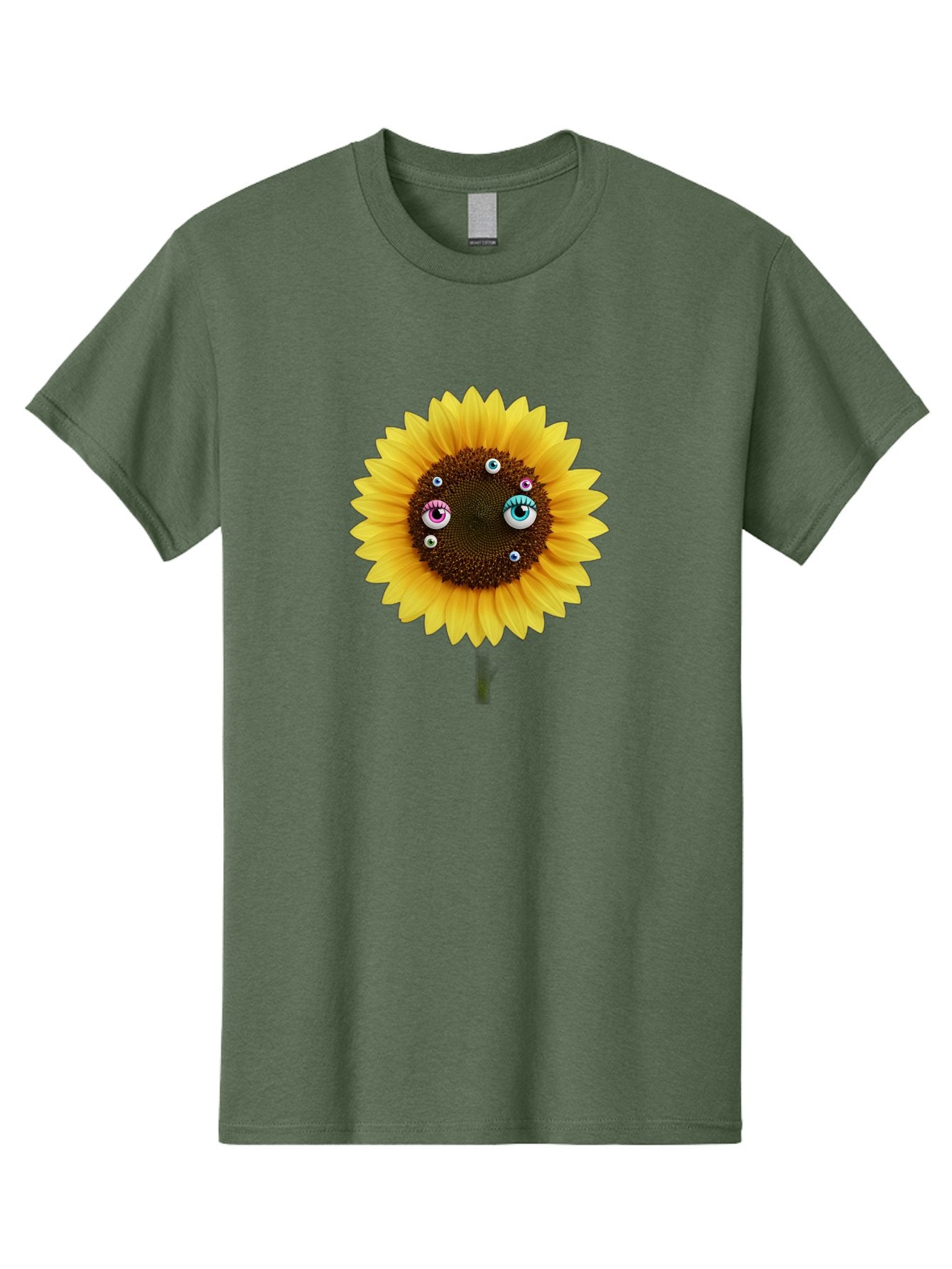 Sunflower-Eyes-1 Men'S Graphic Tee, 100% Cotton, Comfortable Casual Summer Wear, Machine Washable, Vintage Camera, Old Camera, Antique Camera, Black Camera, Classic Photography, Photography Equipment, Nostalgic Device, Film Camera, Camera Art Bag037 12