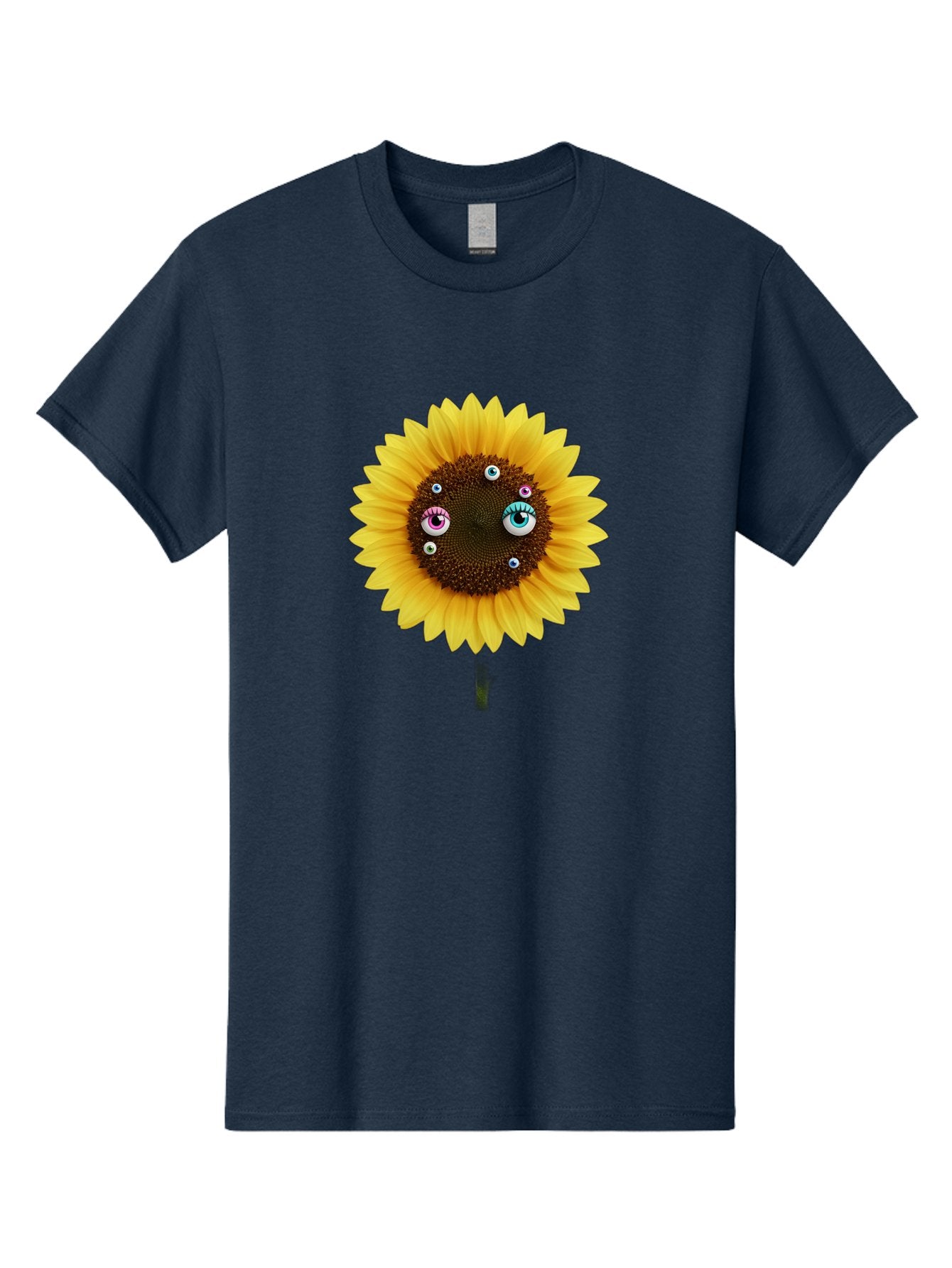 Sunflower-Eyes-1 Men'S Graphic Tee, 100% Cotton, Comfortable Casual Summer Wear, Machine Washable, Vintage Camera, Old Camera, Antique Camera, Black Camera, Classic Photography, Photography Equipment, Nostalgic Device, Film Camera, Camera Art Bag037 7