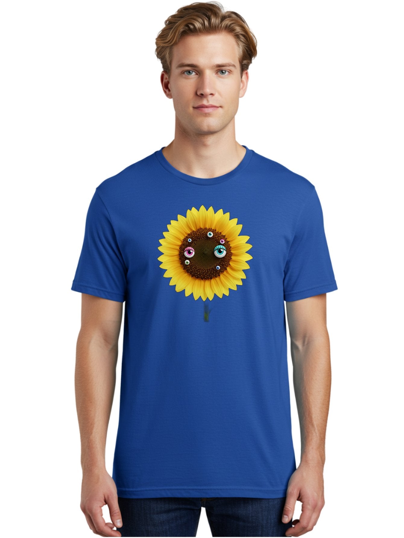 Sunflower-Eyes-1 Men'S Graphic Tee, 100% Cotton, Comfortable Casual Summer Wear, Machine Washable, Vintage Camera, Old Camera, Antique Camera, Black Camera, Classic Photography, Photography Equipment, Nostalgic Device, Film Camera, Camera Art Bag037 26