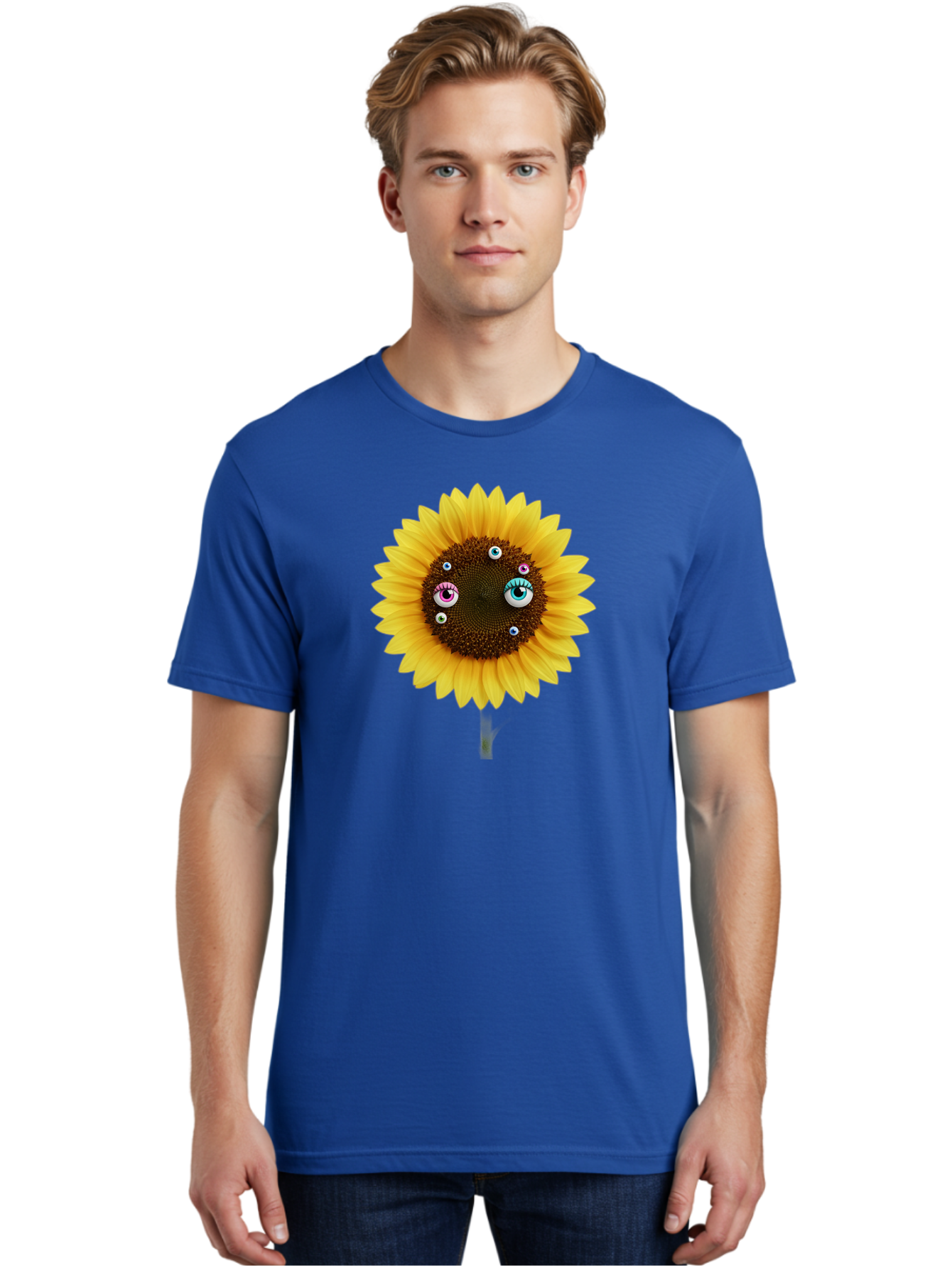 Sunflower-Eyes-1 Men'S Graphic Tee, 100% Cotton, Comfortable Casual Summer Wear, Machine Washable, Vintage Camera, Old Camera, Antique Camera, Black Camera, Classic Photography, Photography Equipment, Nostalgic Device, Film Camera, Camera Art Bag037 20