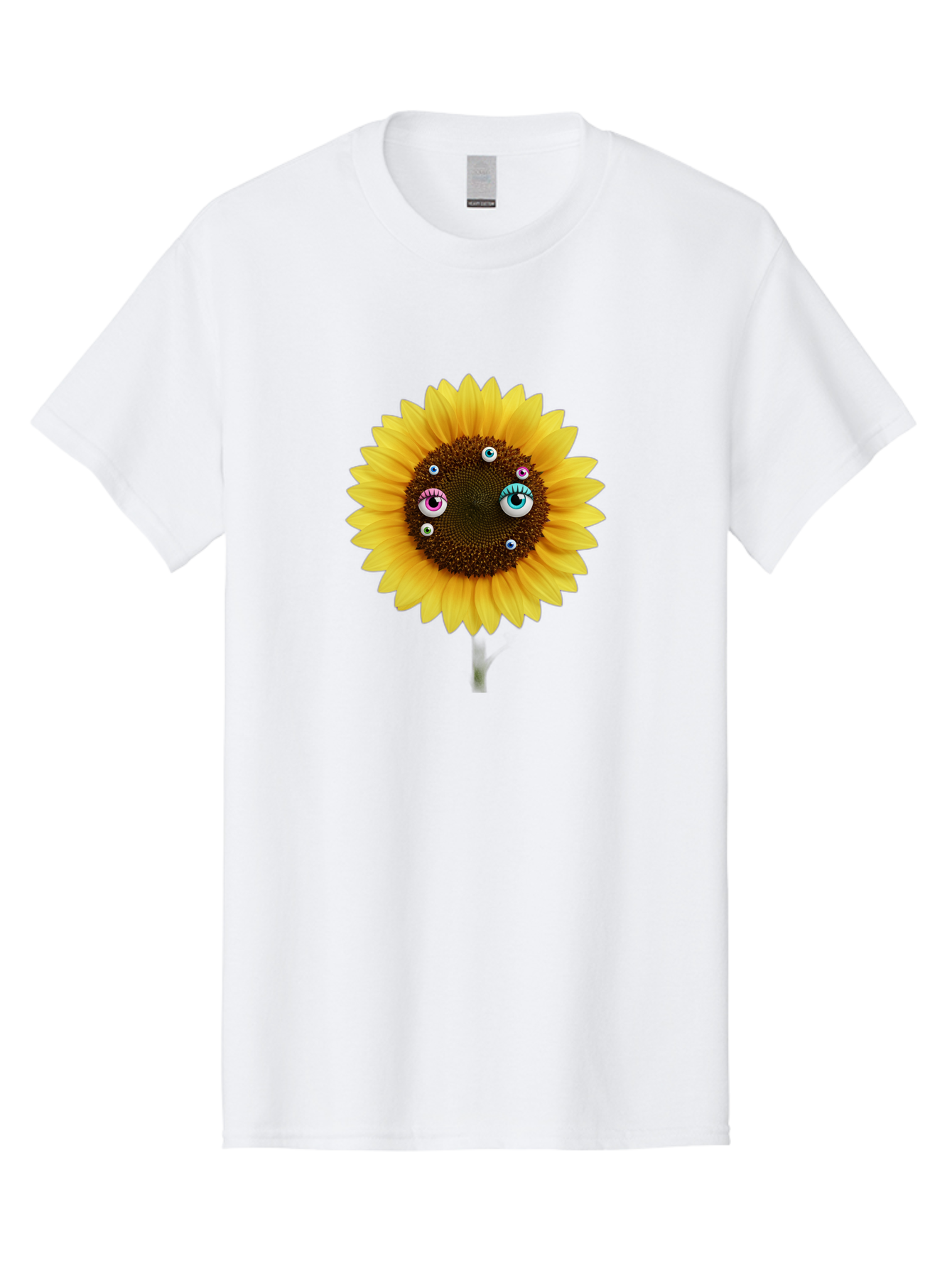 Sunflower-Eyes-1 Men'S Graphic Tee, 100% Cotton, Comfortable Casual Summer Wear, Machine Washable, Vintage Camera, Old Camera, Antique Camera, Black Camera, Classic Photography, Photography Equipment, Nostalgic Device, Film Camera, Camera Art Bag037