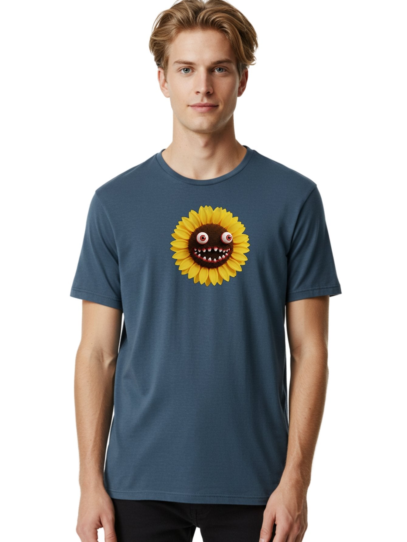 Sunflower-Monster Men'S Graphic Tee, 100% Cotton, Comfortable Casual Summer Wear, Machine Washable, Vintage Camera, Old Camera, Antique Camera, Black Camera, Classic Photography, Photography Equipment, Nostalgic Device, Film Camera, Camera Art Bag039 21