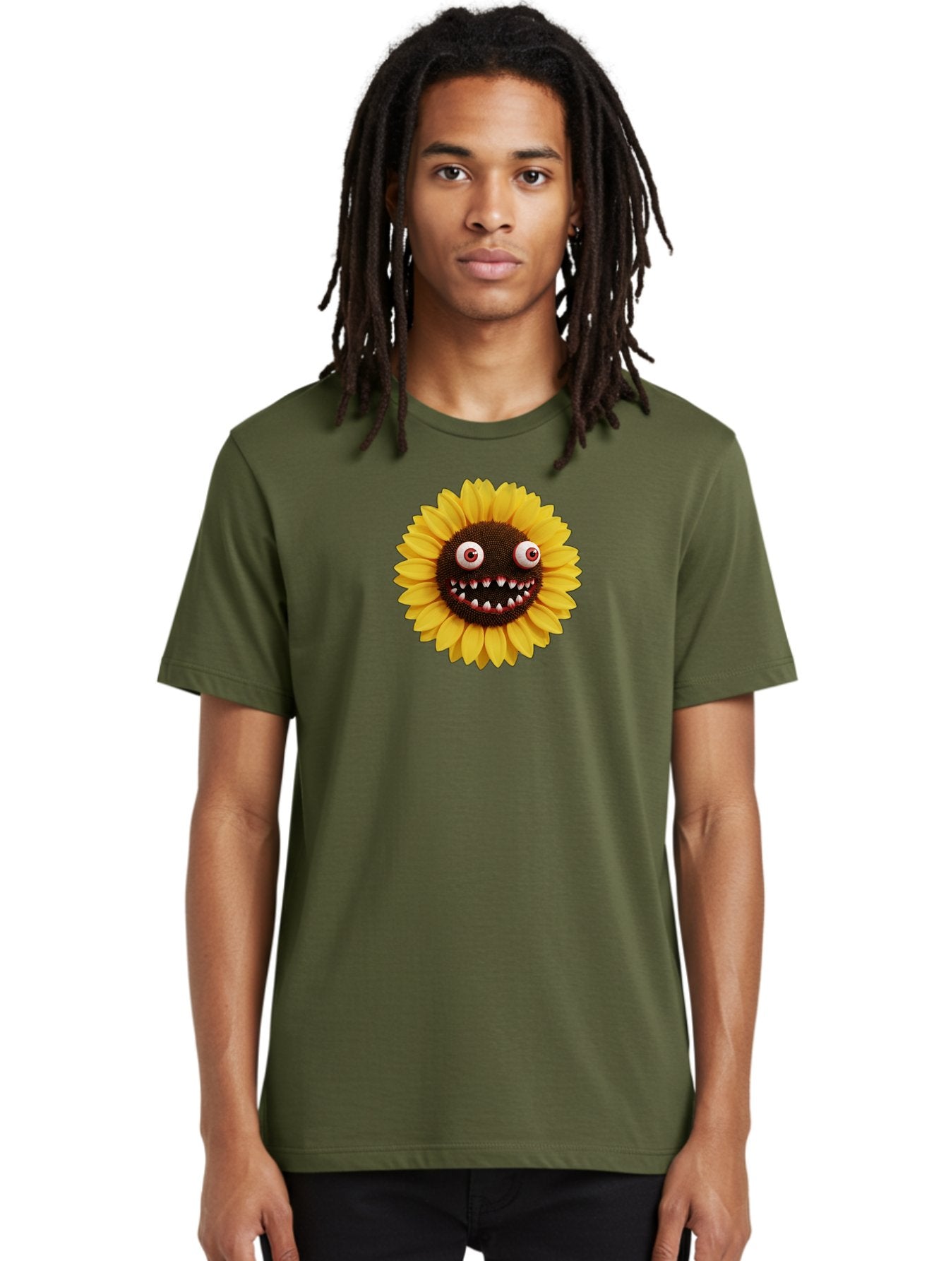Sunflower-Monster Men'S Graphic Tee, 100% Cotton, Comfortable Casual Summer Wear, Machine Washable, Vintage Camera, Old Camera, Antique Camera, Black Camera, Classic Photography, Photography Equipment, Nostalgic Device, Film Camera, Camera Art Bag039 19