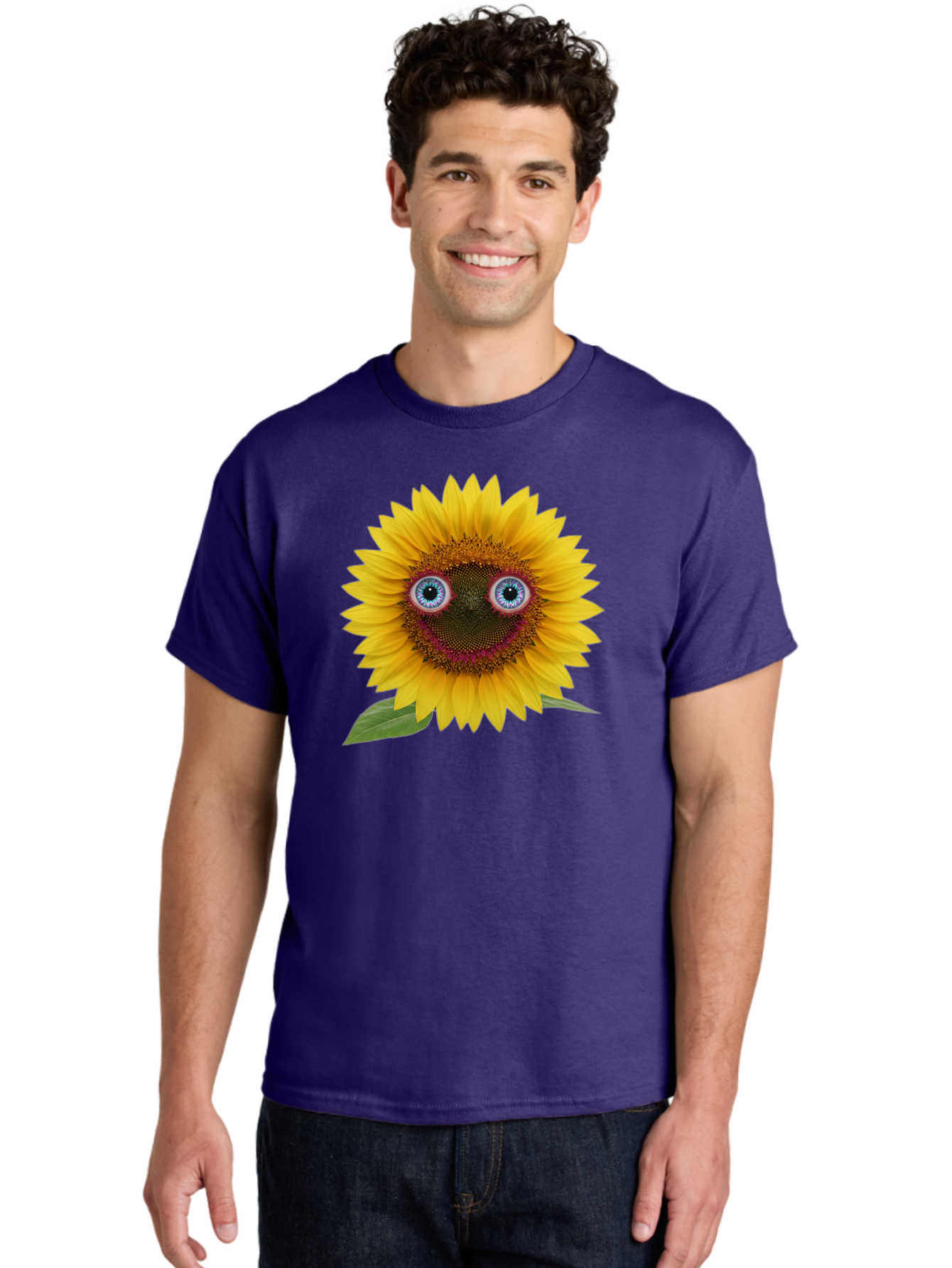 Sunflower-Smiley Men'S Graphic Tee, 100% Cotton, Comfortable Casual Summer Wear, Machine Washable, Vintage Camera, Old Camera, Antique Camera, Black Camera, Classic Photography, Photography Equipment, Nostalgic Device, Film Camera, Camera Art Bag040 21