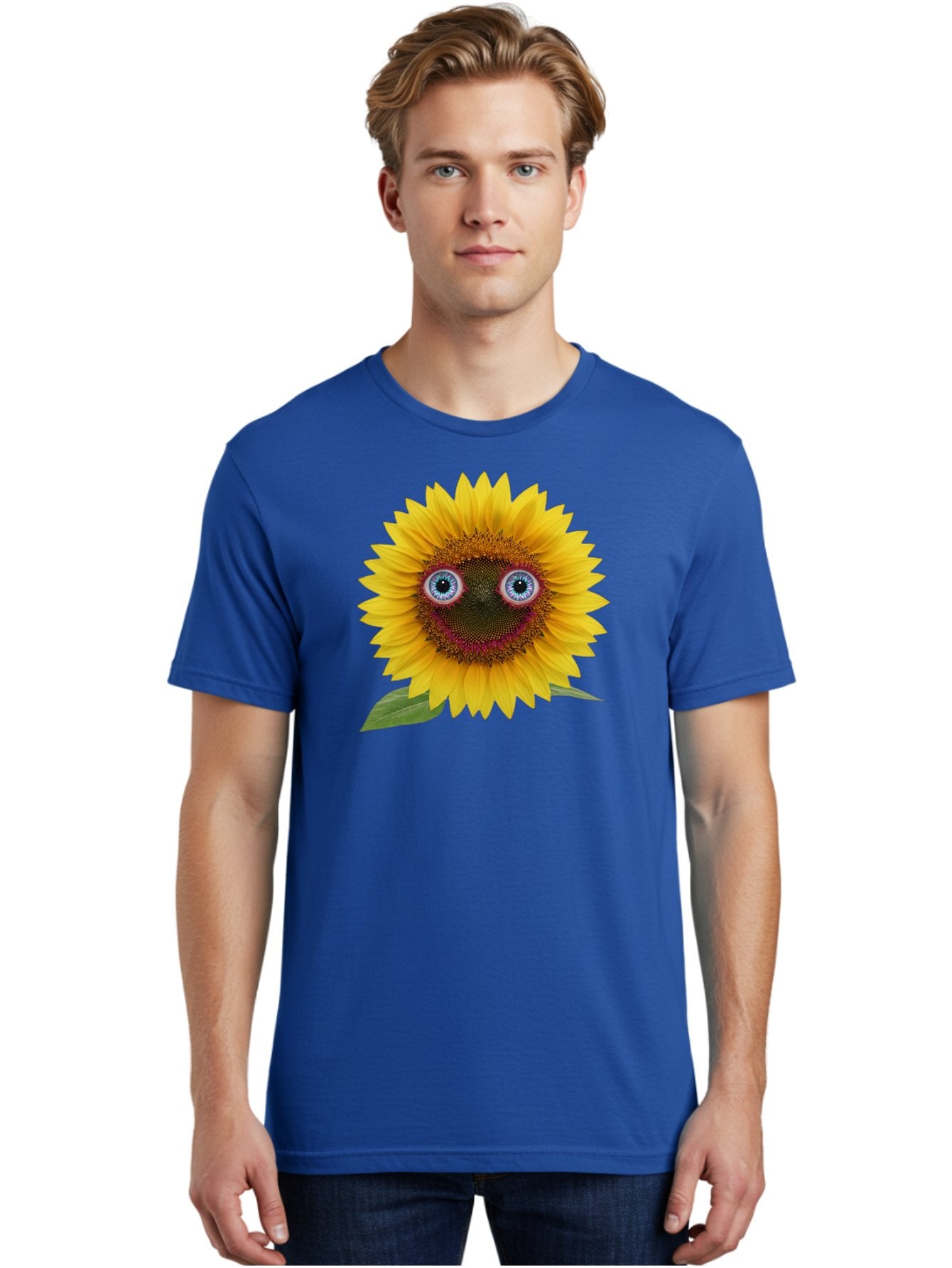 Sunflower-Smiley Men'S Graphic Tee, 100% Cotton, Comfortable Casual Summer Wear, Machine Washable, Vintage Camera, Old Camera, Antique Camera, Black Camera, Classic Photography, Photography Equipment, Nostalgic Device, Film Camera, Camera Art Bag040 18
