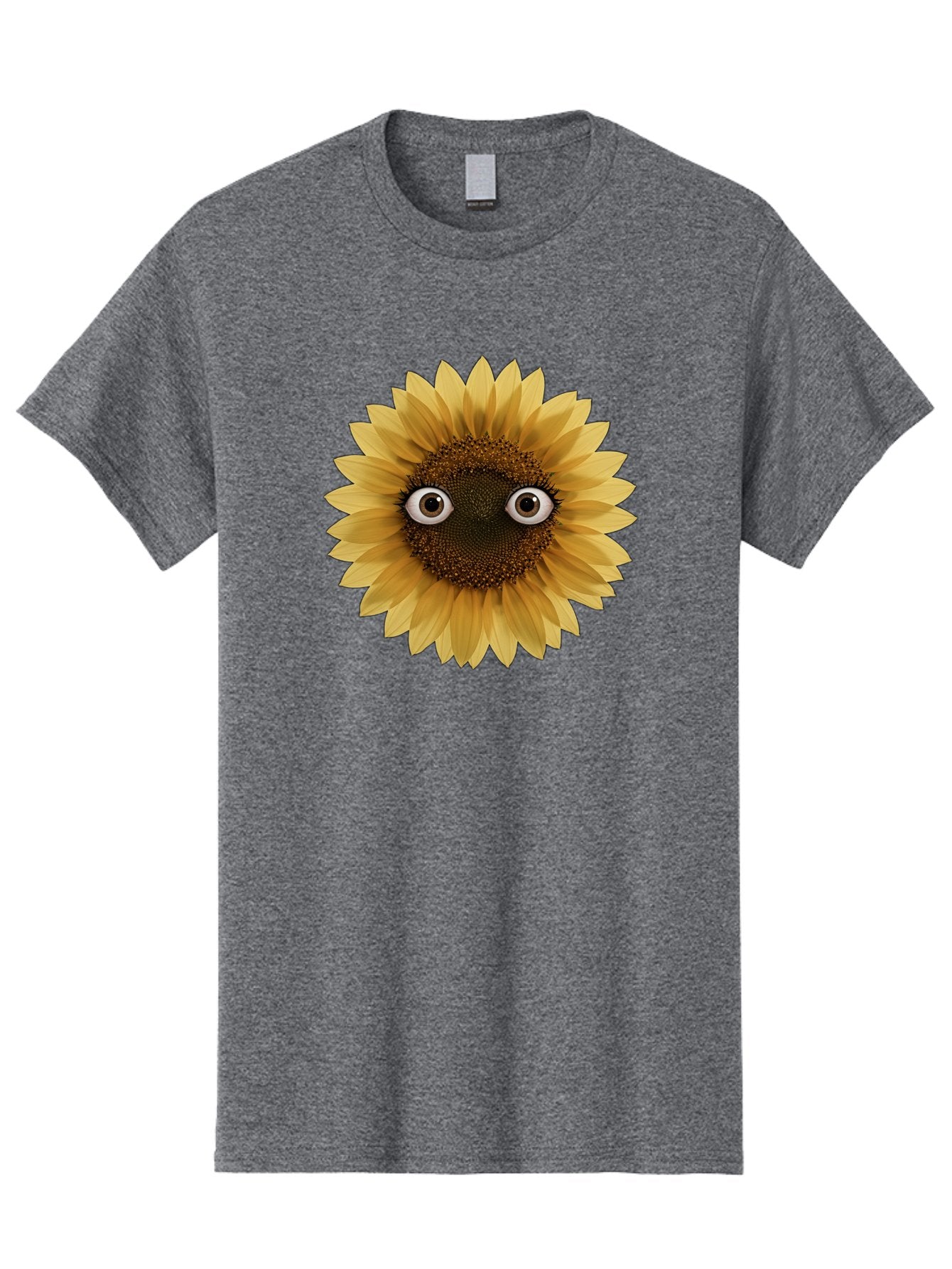 Sunflower-With-Eyes-1 Men'S Graphic Tee, 100% Cotton, Comfortable Casual Summer Wear, Machine Washable, Vintage Camera, Old Camera, Antique Camera, Black Camera, Classic Photography, Photography Equipment, Nostalgic Device, Film Camera, Bag041 9