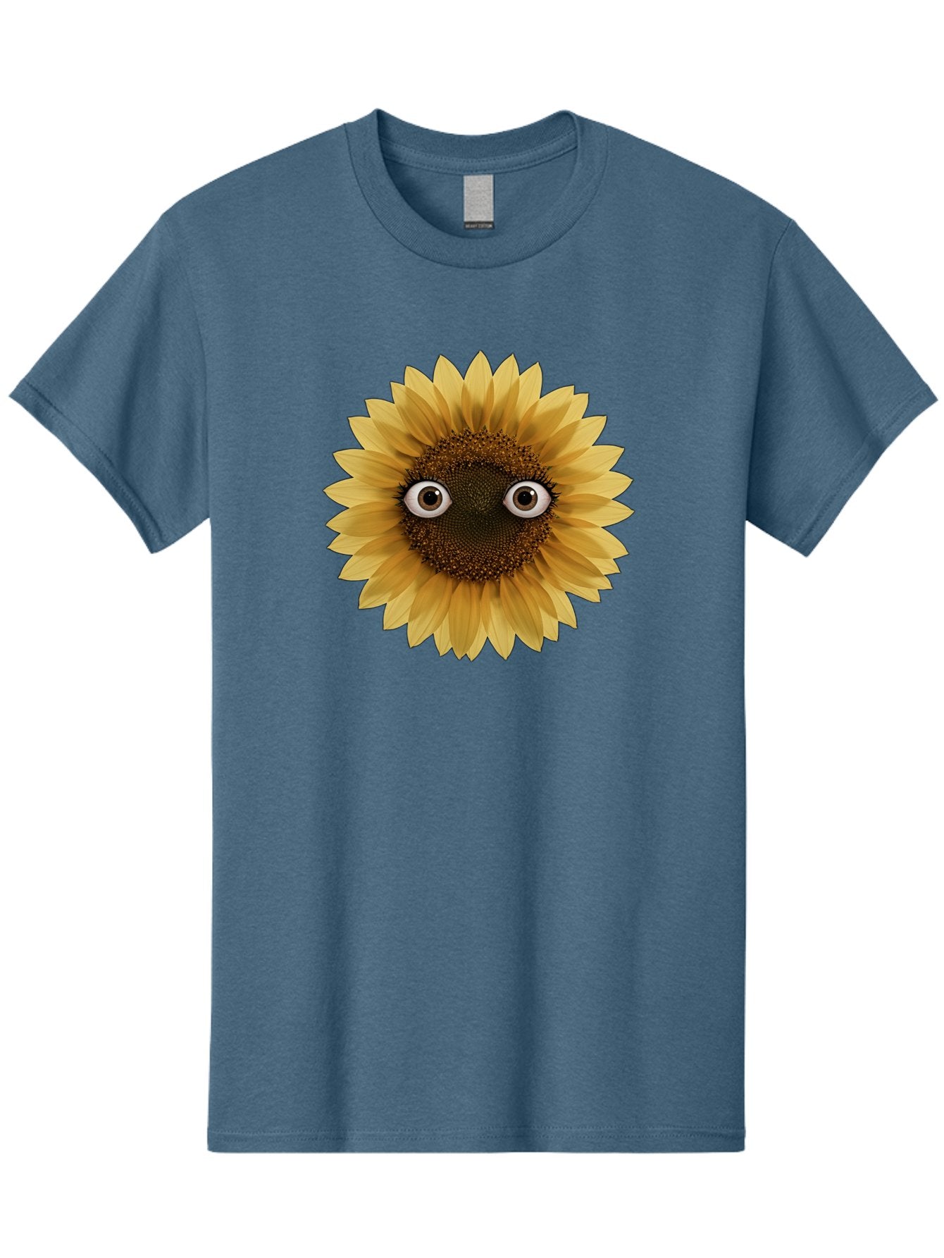 Sunflower-With-Eyes-1 Men'S Graphic Tee, 100% Cotton, Comfortable Casual Summer Wear, Machine Washable, Vintage Camera, Old Camera, Antique Camera, Black Camera, Classic Photography, Photography Equipment, Nostalgic Device, Film Camera, Bag041 7