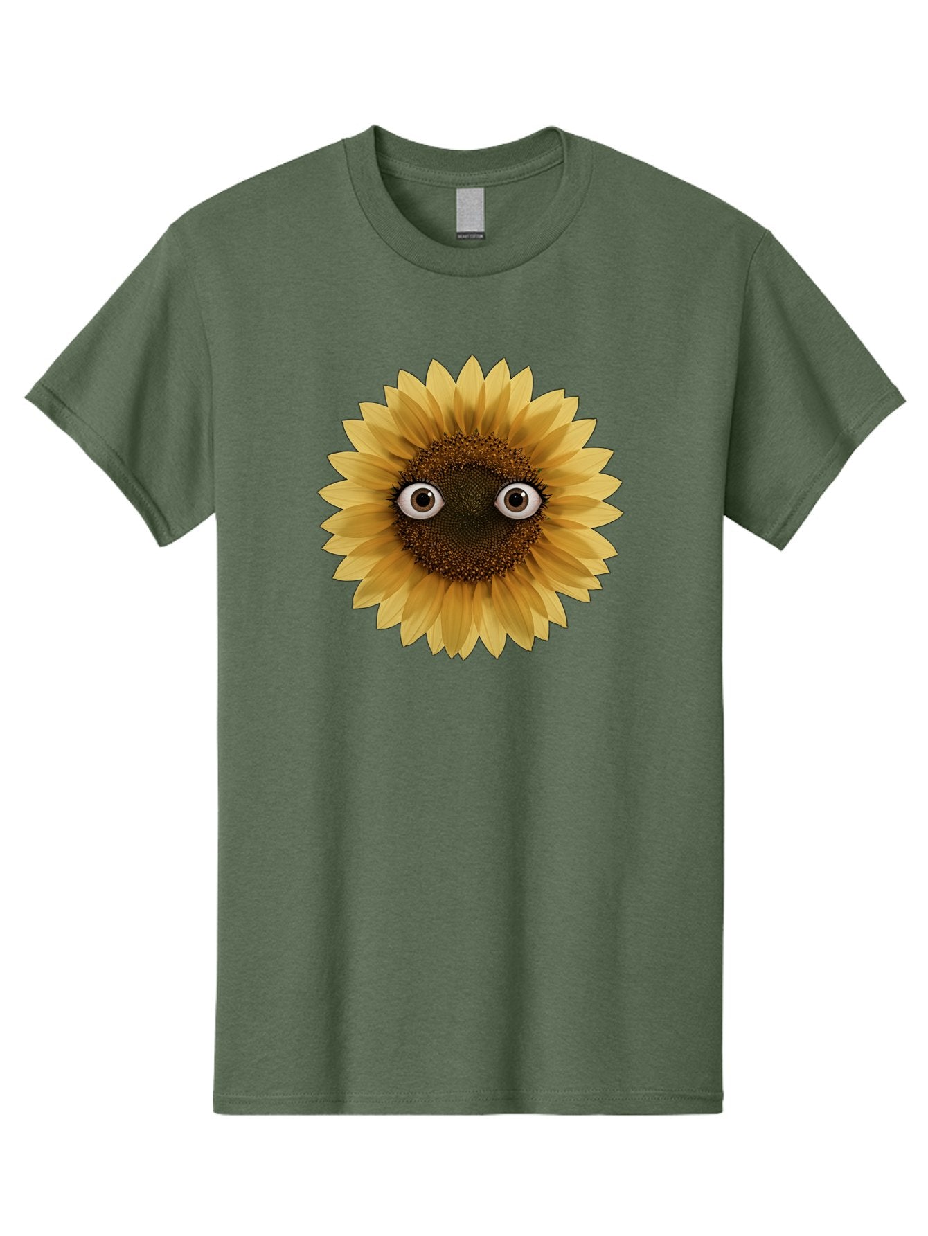 Sunflower-With-Eyes-1 Men'S Graphic Tee, 100% Cotton, Comfortable Casual Summer Wear, Machine Washable, Vintage Camera, Old Camera, Antique Camera, Black Camera, Classic Photography, Photography Equipment, Nostalgic Device, Film Camera, Bag041 11