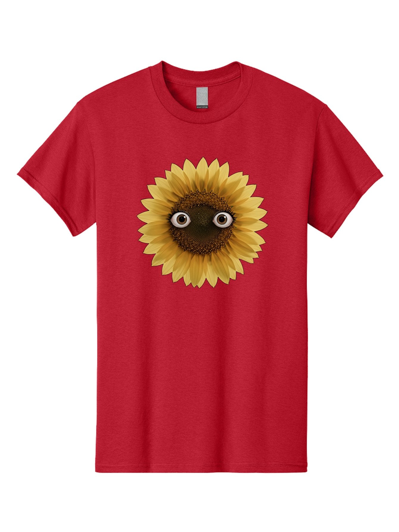 Sunflower-With-Eyes-1 Men'S Graphic Tee, 100% Cotton, Comfortable Casual Summer Wear, Machine Washable, Vintage Camera, Old Camera, Antique Camera, Black Camera, Classic Photography, Photography Equipment, Nostalgic Device, Film Camera, Bag041 4