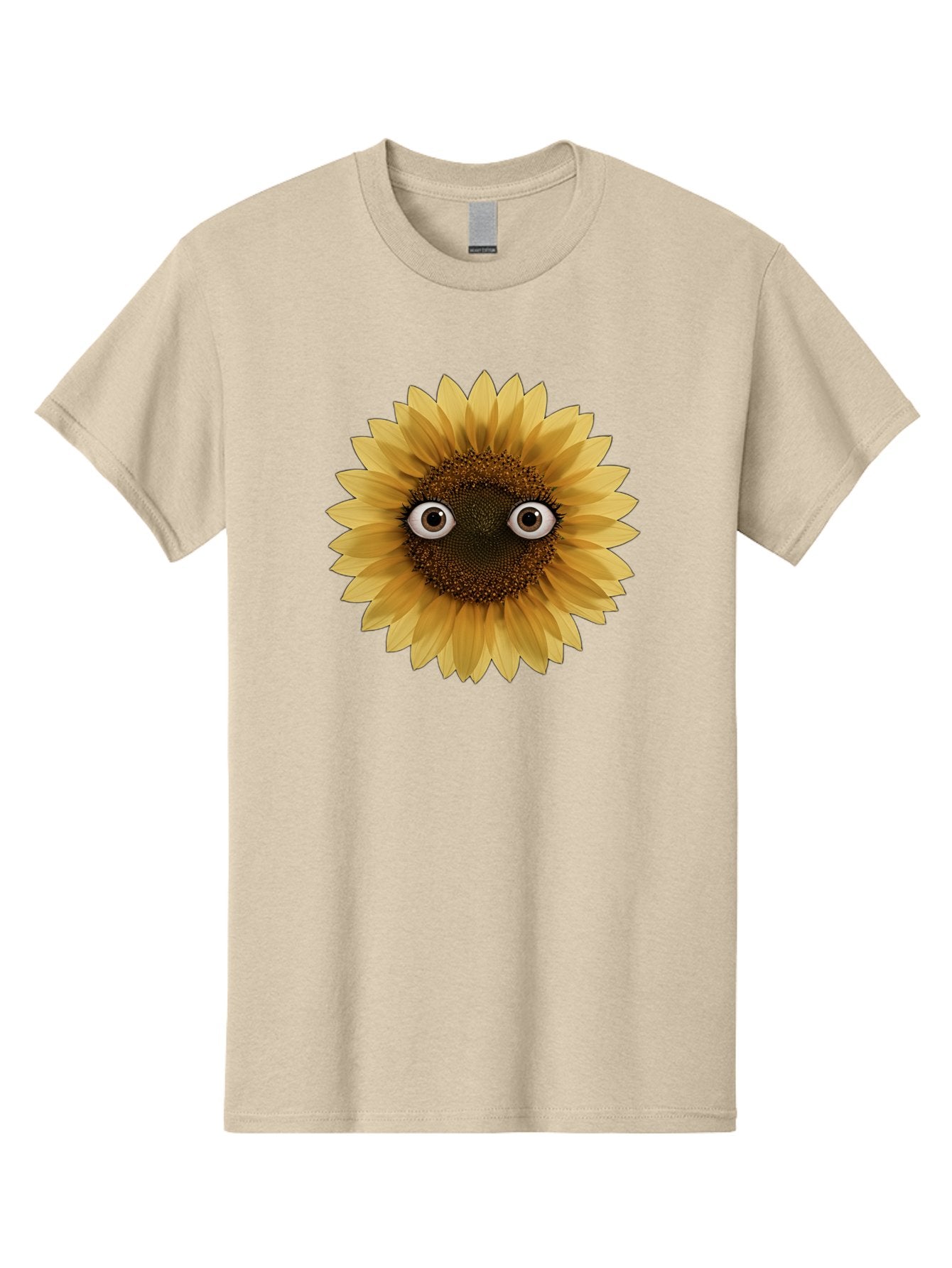 Sunflower-With-Eyes-1 Men'S Graphic Tee, 100% Cotton, Comfortable Casual Summer Wear, Machine Washable, Vintage Camera, Old Camera, Antique Camera, Black Camera, Classic Photography, Photography Equipment, Nostalgic Device, Film Camera, Bag041 14